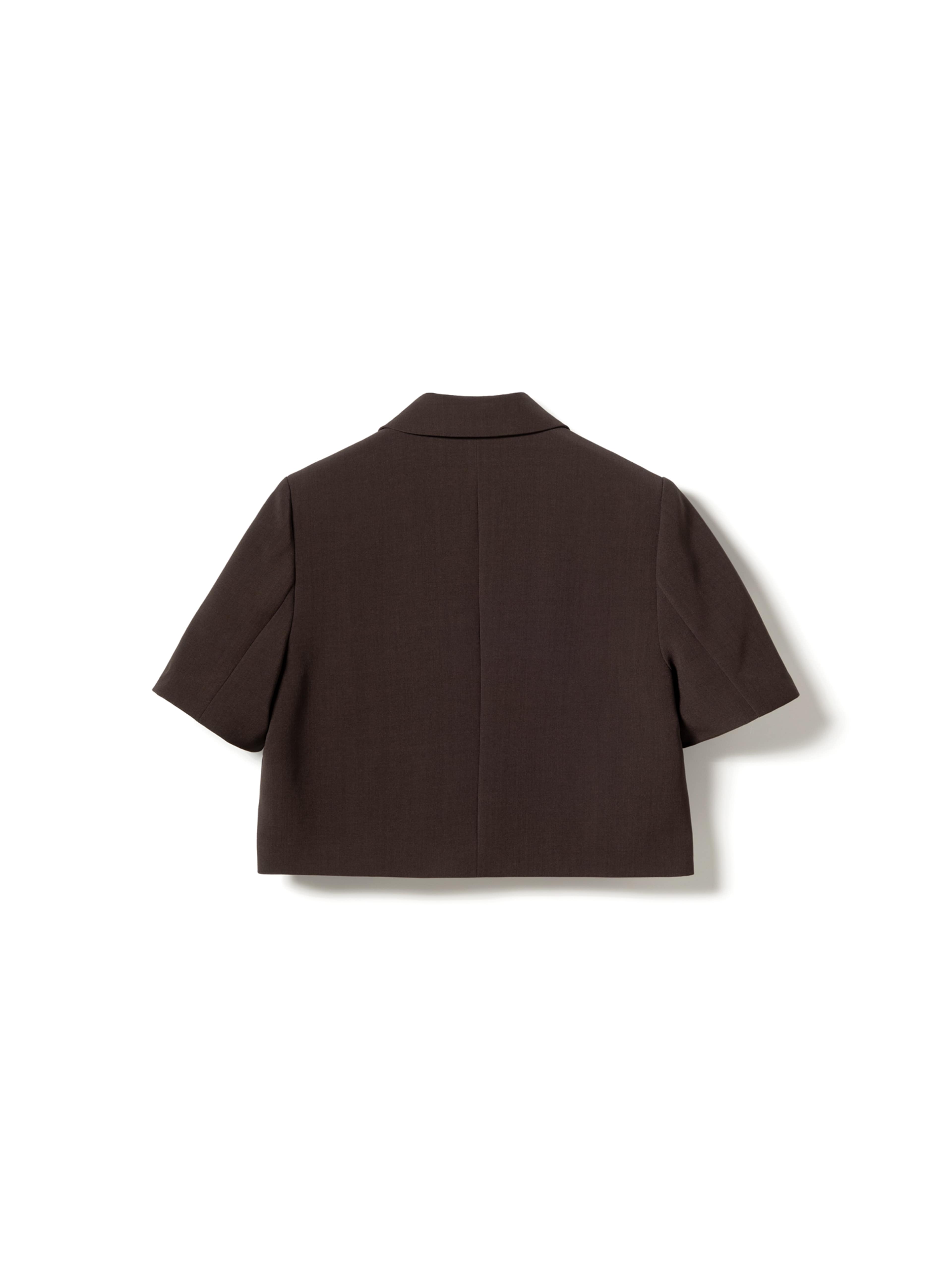 N-leanne Crop Blazer - Chocolate, från Noella, i färgen chocolate. Klicka för att öppna bilden i stort format