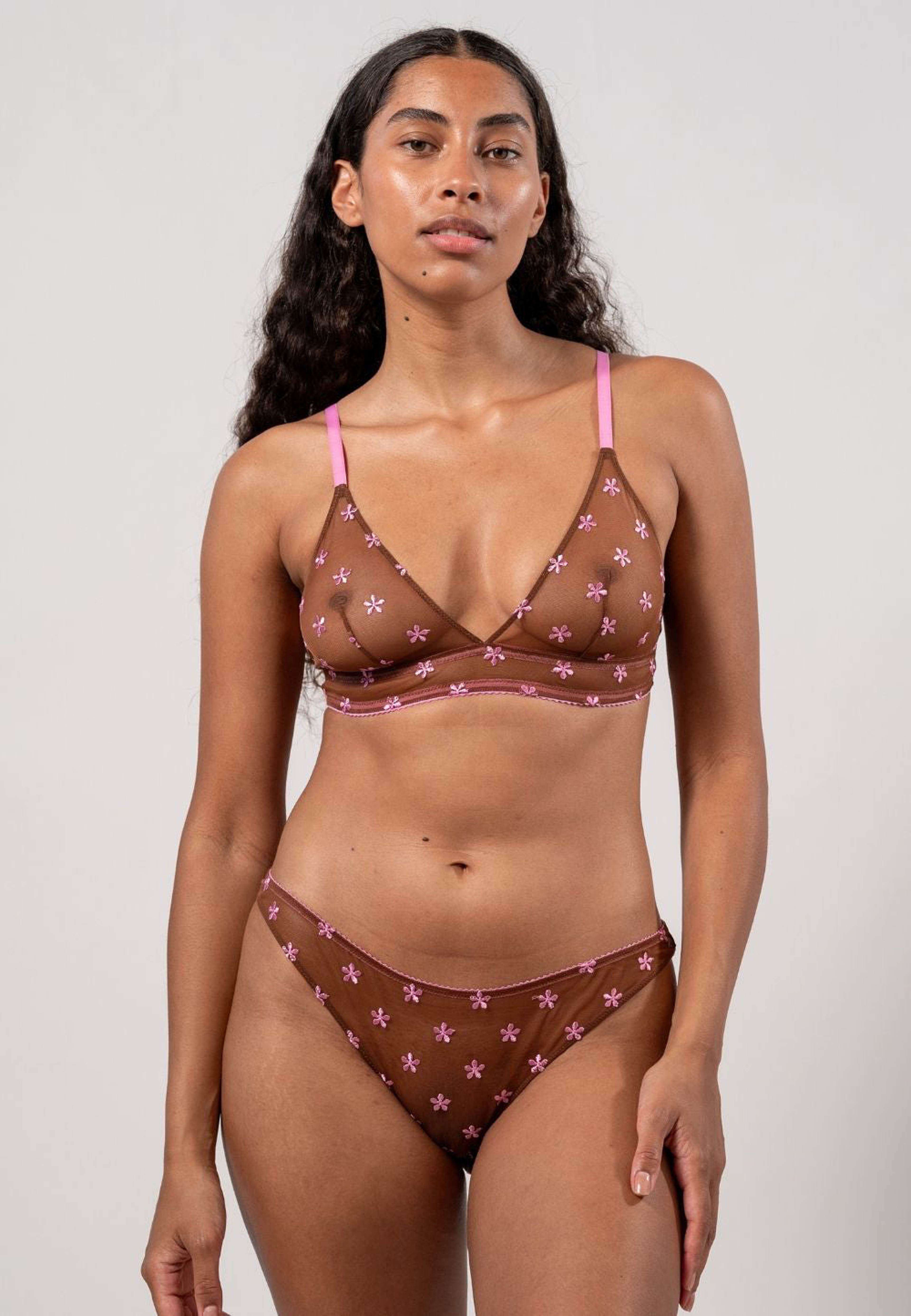Mesh Triangle Bralette
