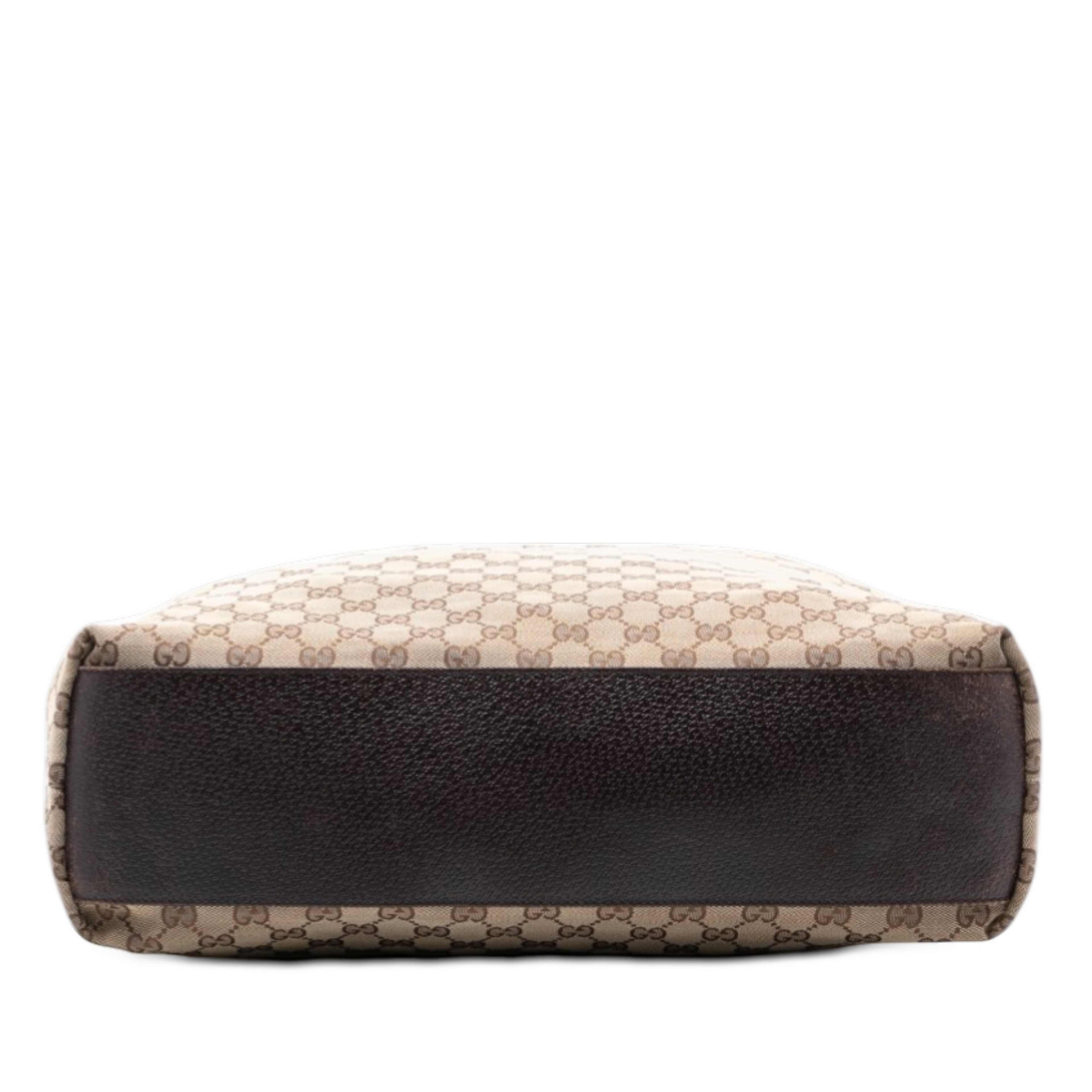 Gucci Gg Canvas Web Vertical Tote, från Luxclusif, i färgen beige. Klicka för att öppna bilden i stort format