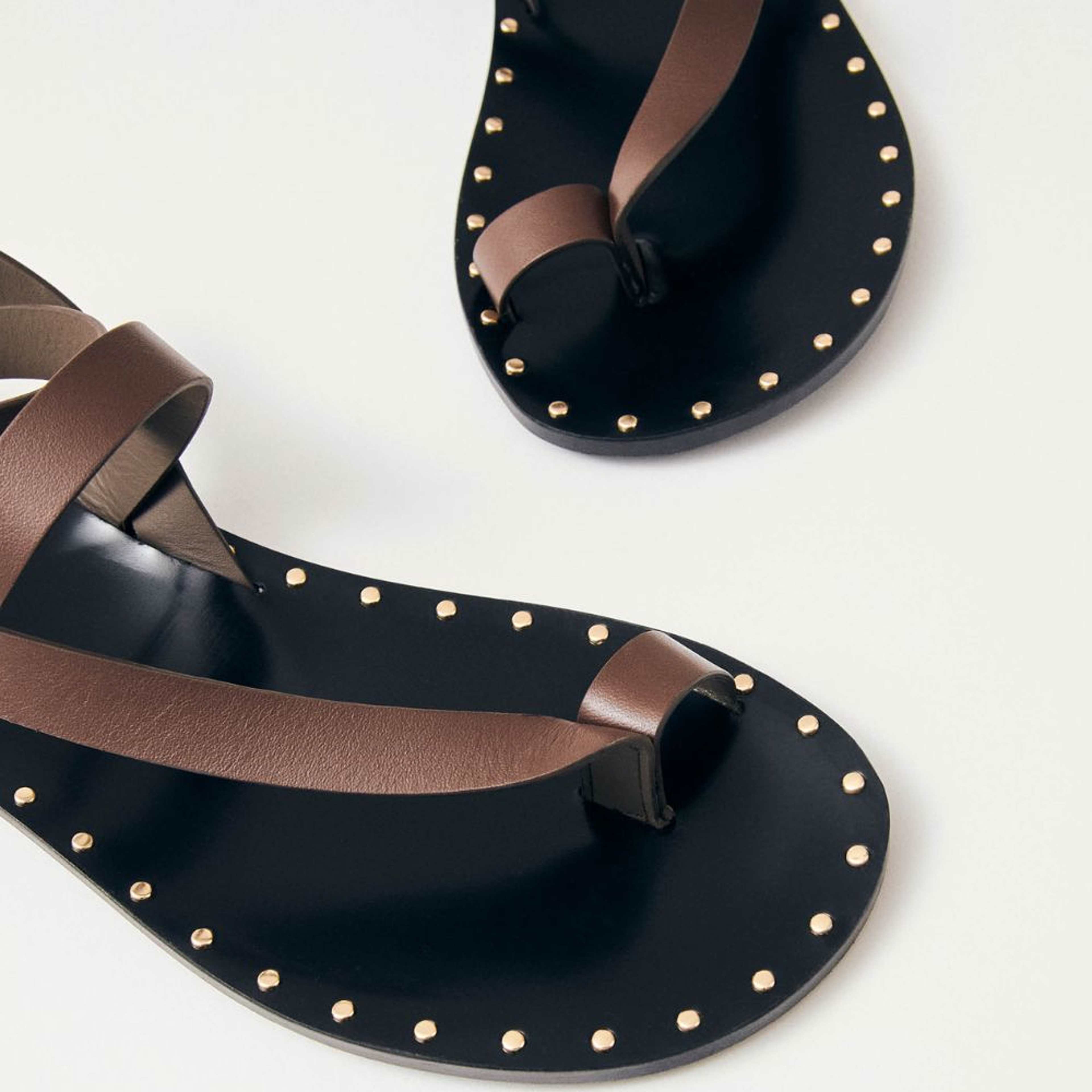 Tallula Brown Leather Sandals
