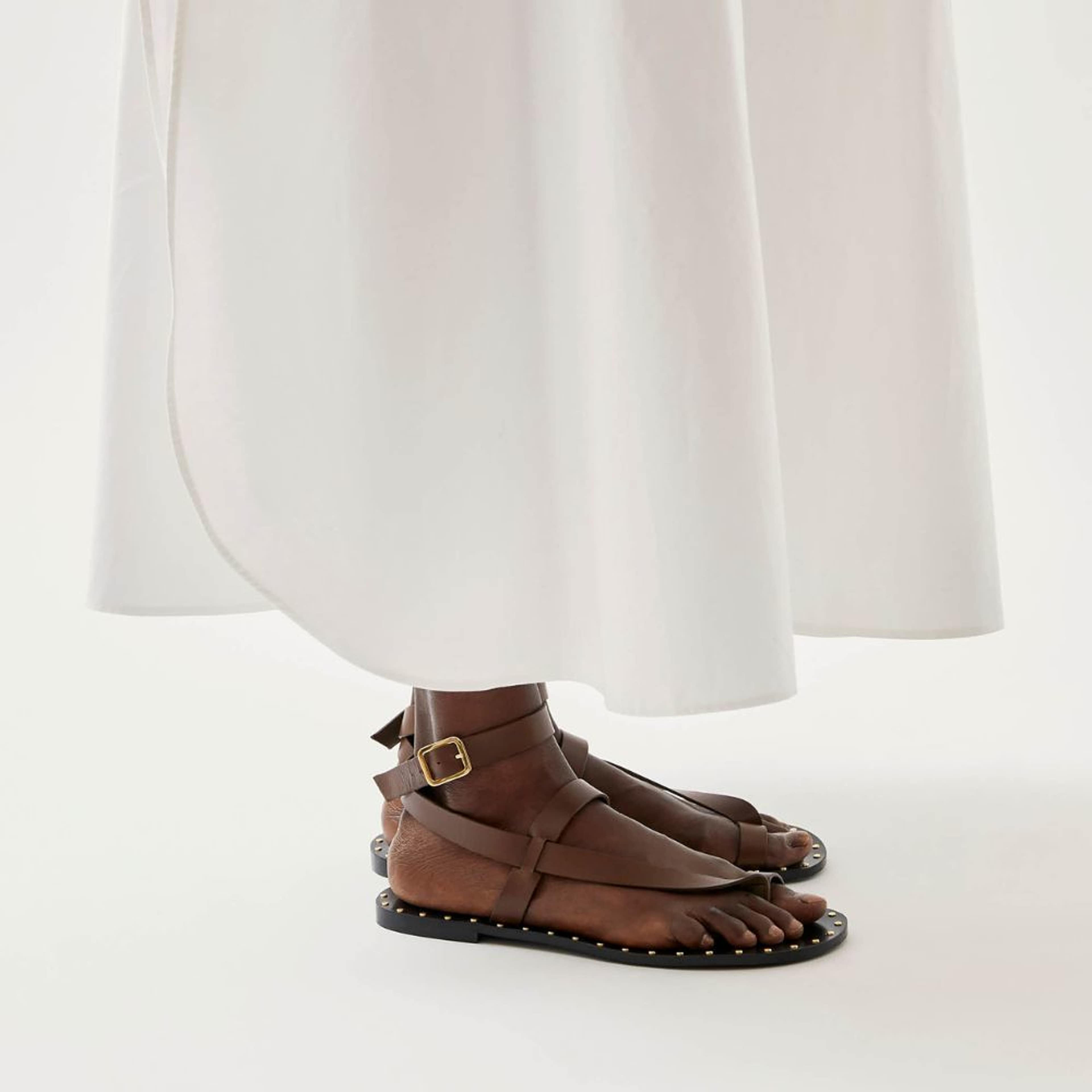 Tallula Brown Leather Sandals