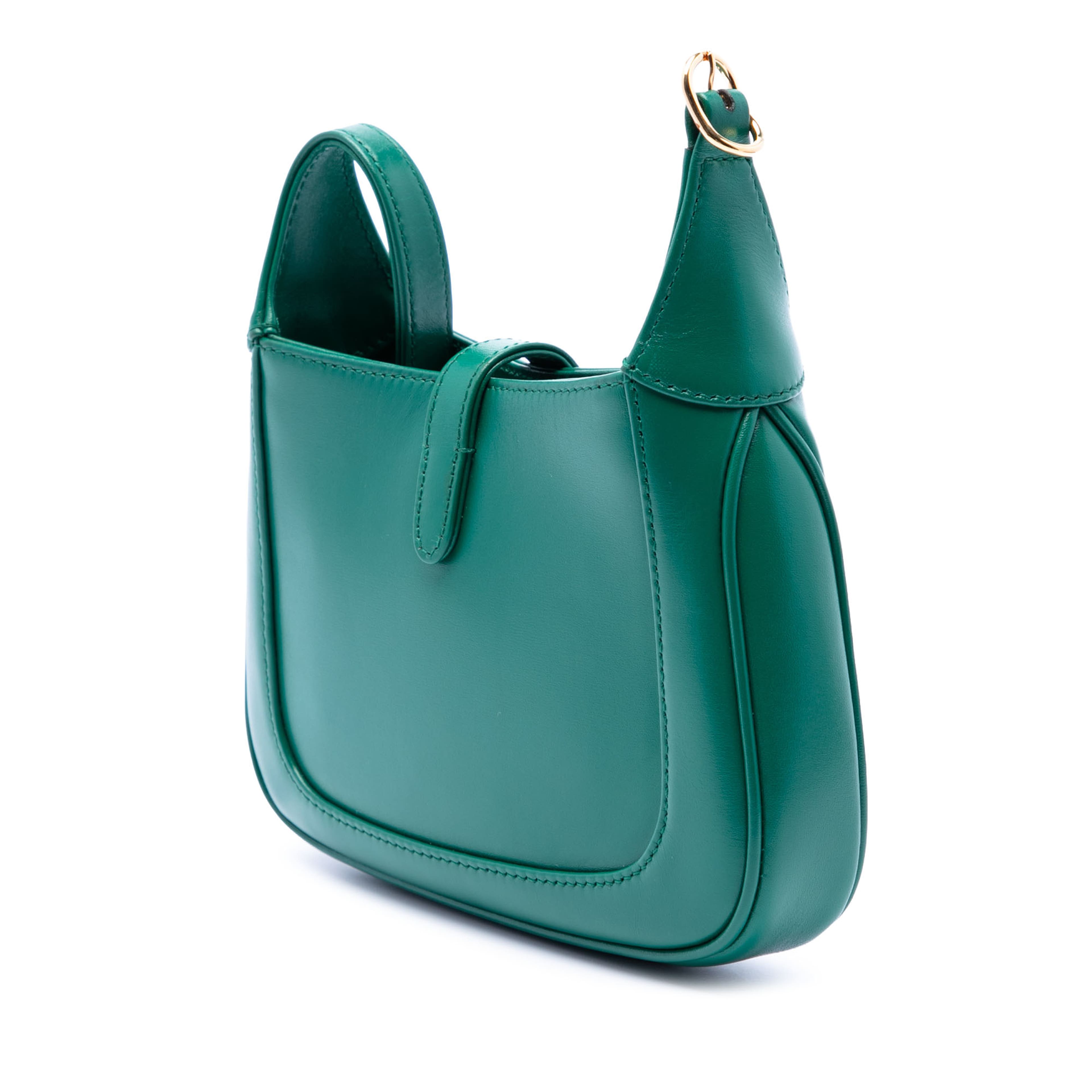 Gucci Mini Calfskin Jackie 1961 Crossbody, från Luxclusif, i färgen green. Klicka för att öppna bilden i stort format