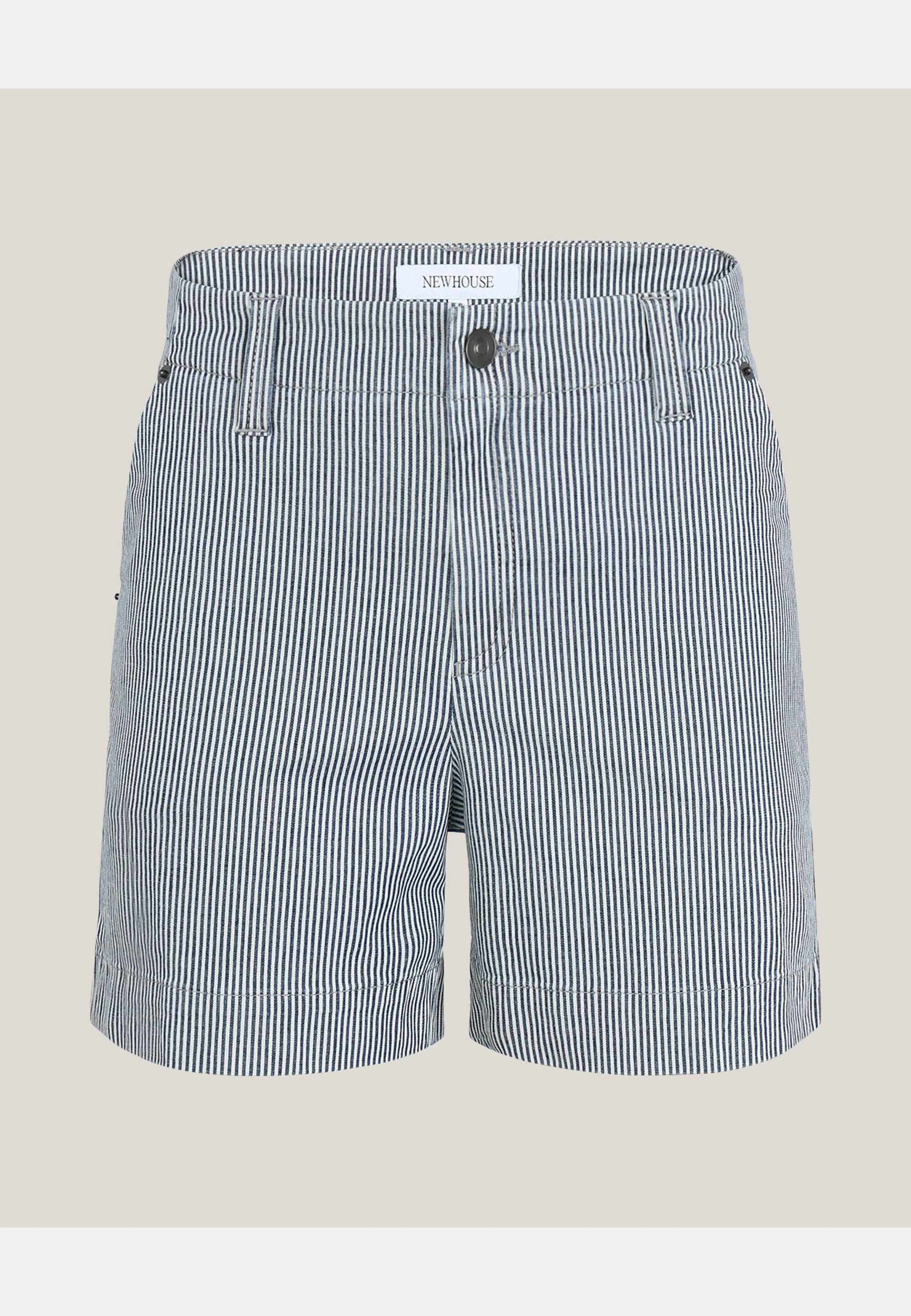 Milou Denim Shorts Striped, från Newhouse, i färgen marinblå. Klicka för att öppna bilden i stort format