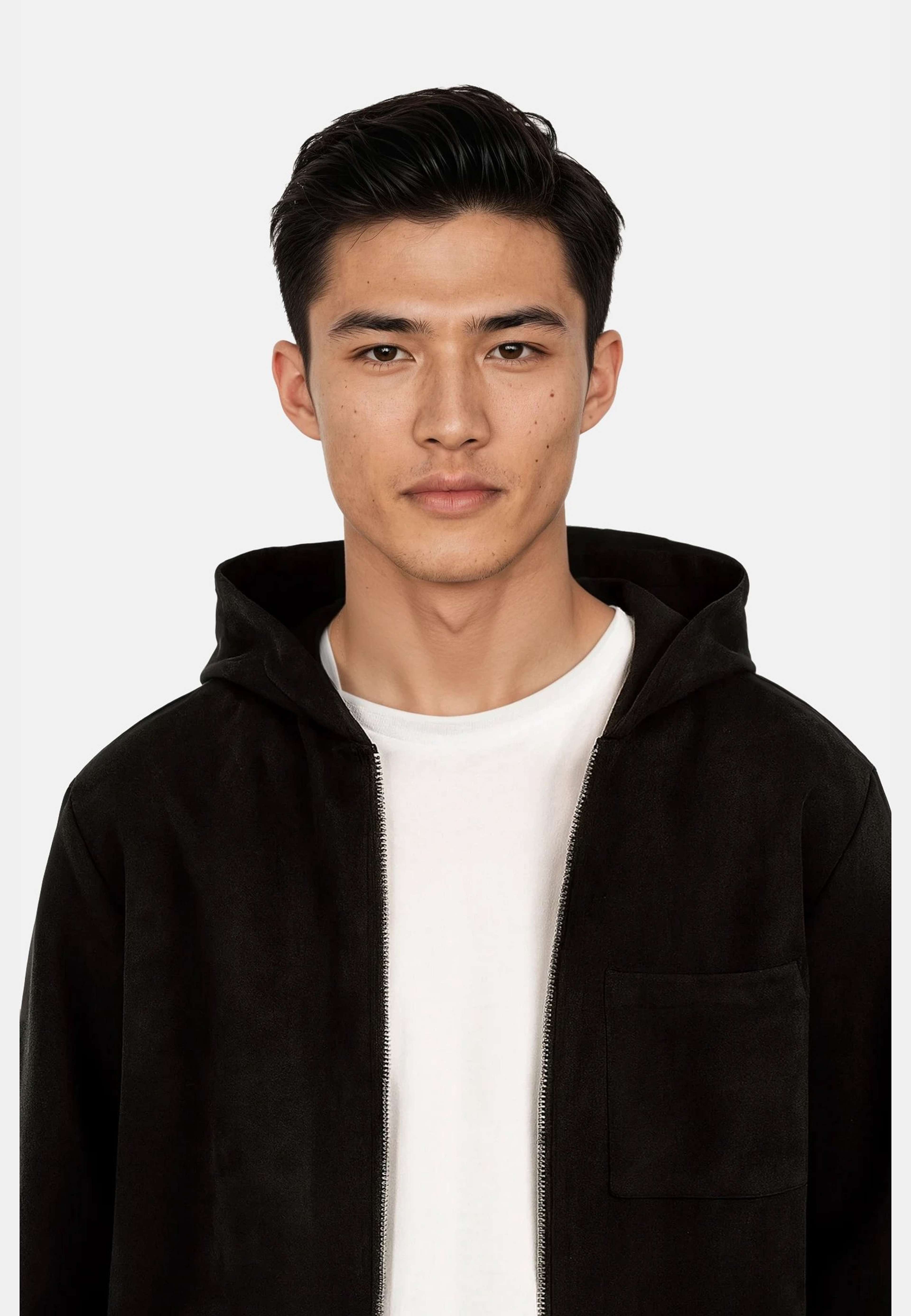 Nikolaj Vegan Zip Hoodie, från Ciszere, i färgen black. Klicka för att öppna bilden i stort format