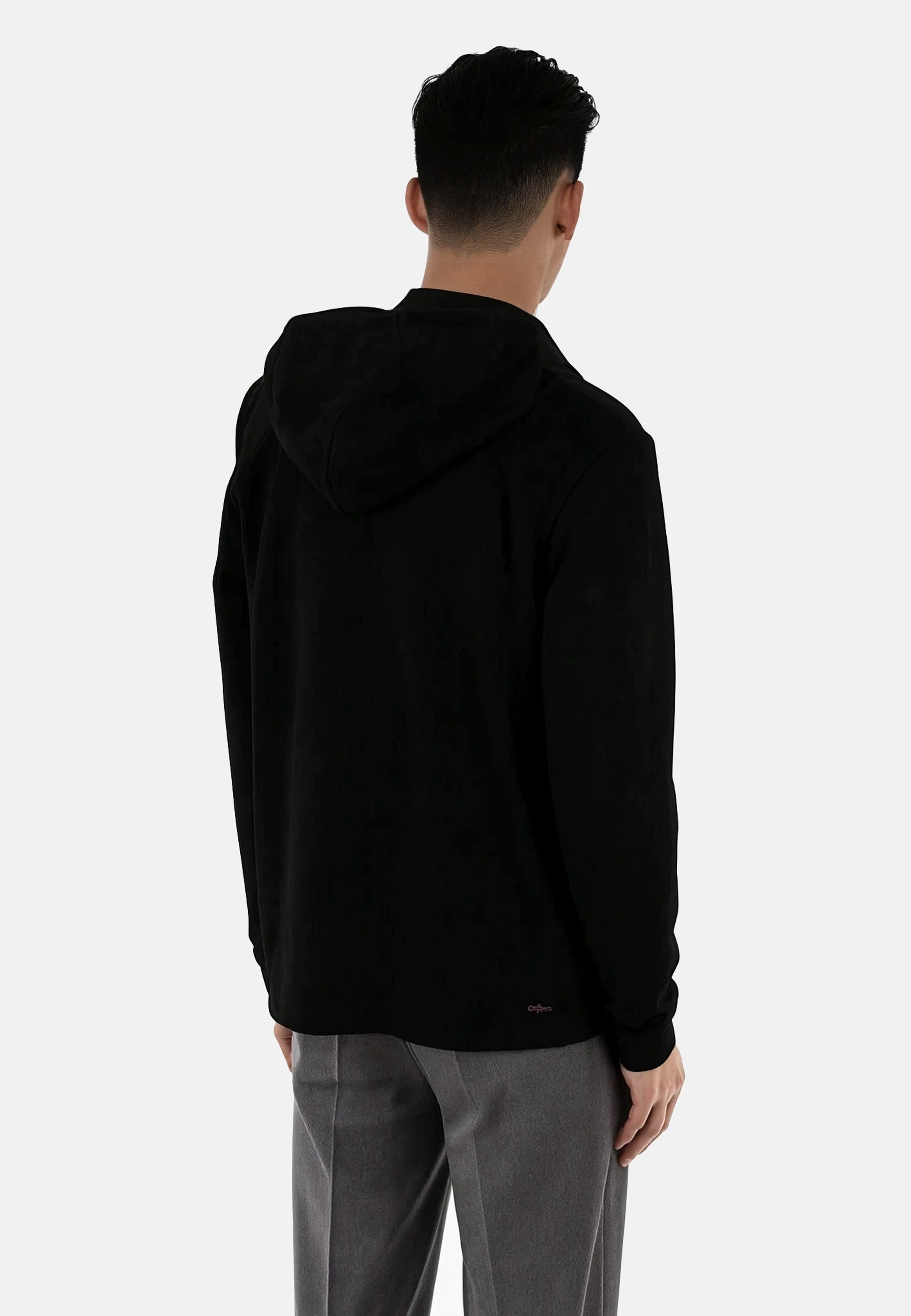Nikolaj Vegan Zip Hoodie, från Ciszere, i färgen black. Klicka för att öppna bilden i stort format