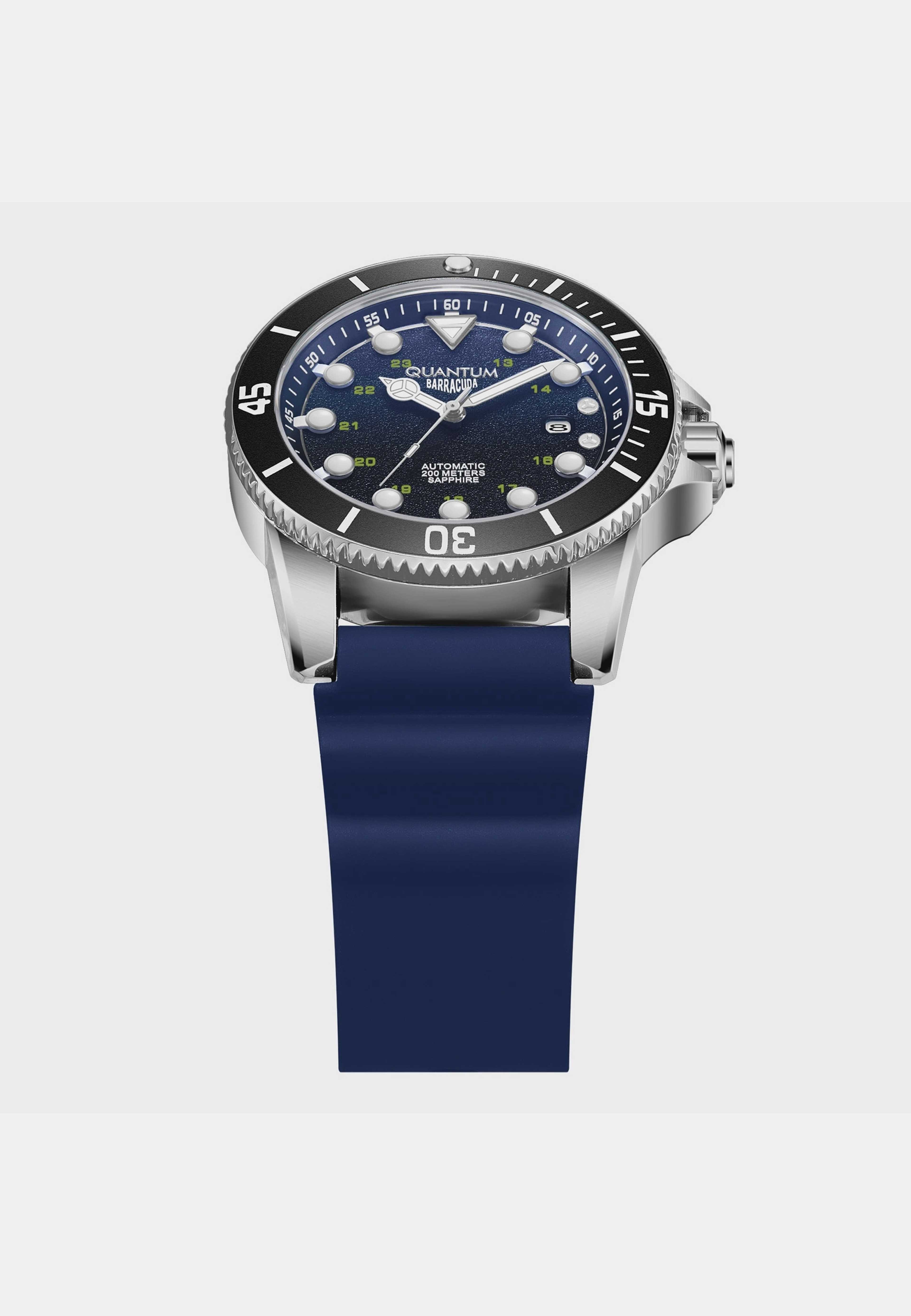 Quantum Automatic Herr Blå/stål, Silikonband - Bar1115.399, från Quantum, i färgen 1. Klicka för att öppna bilden i stort format