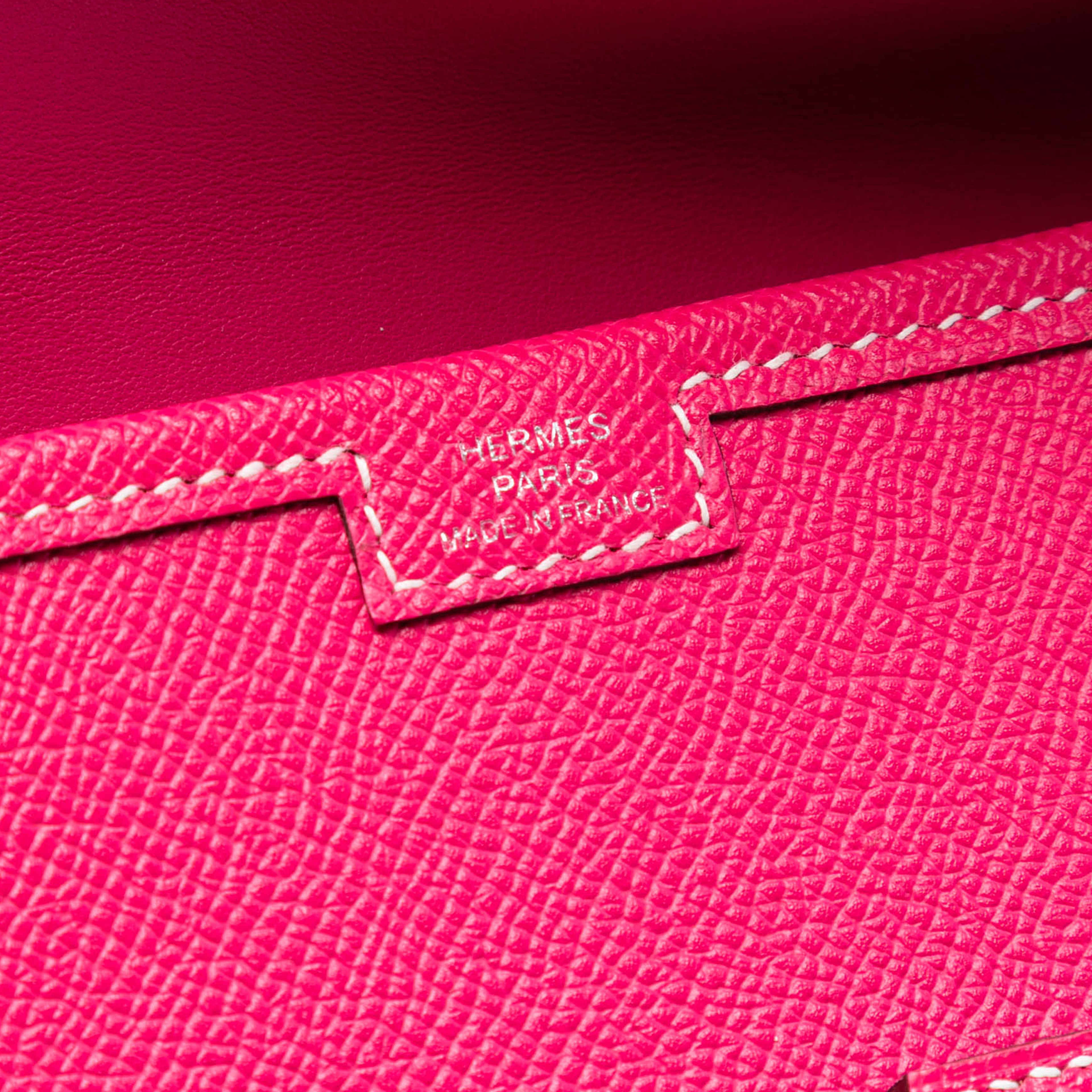 Hermès Swift Jige Elan 29, från Luxclusif, i färgen hot pink. Klicka för att öppna bilden i stort format