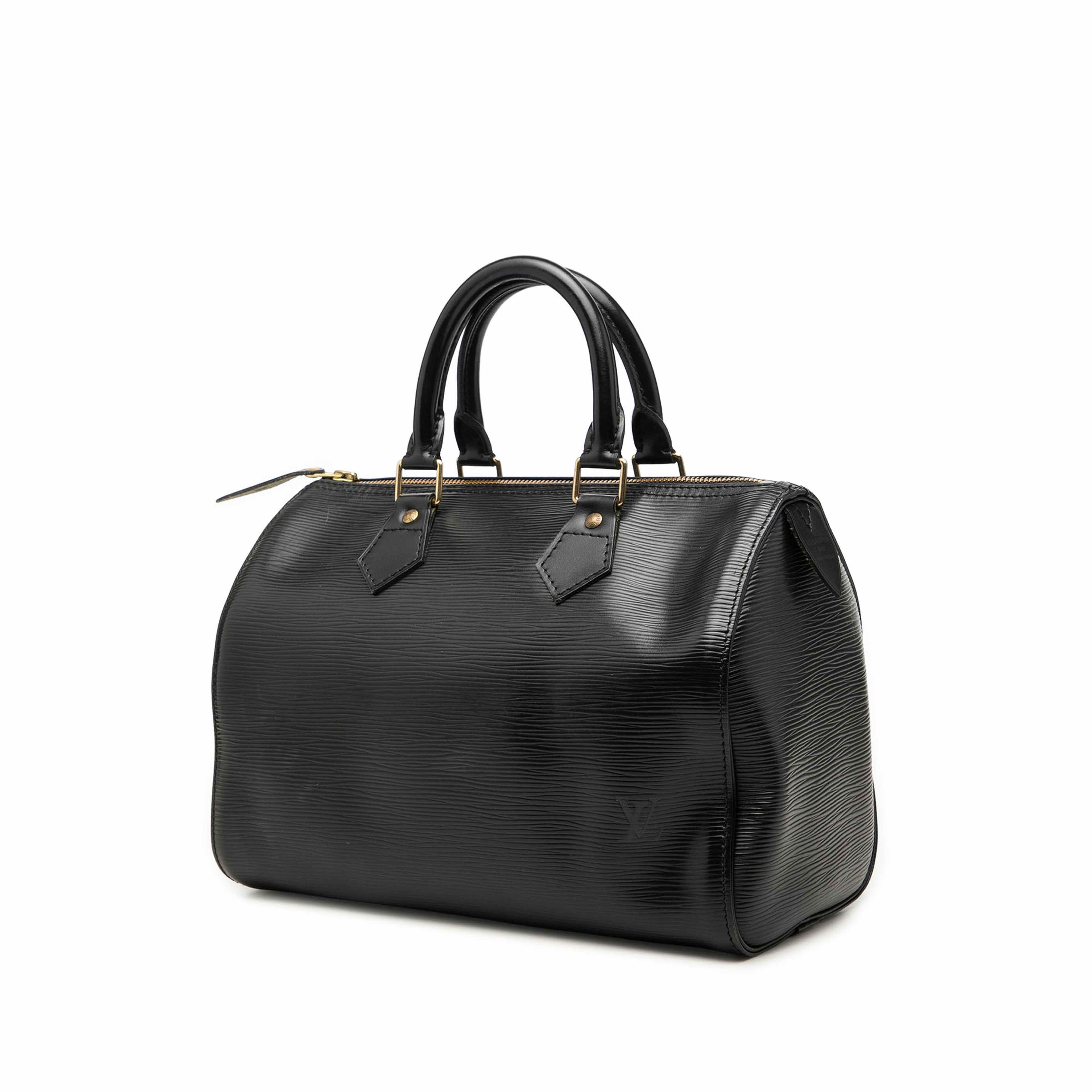 Louis Vuitton Epi Speedy 25, från Luxclusif, i färgen svart. Klicka för att öppna bilden i stort format
