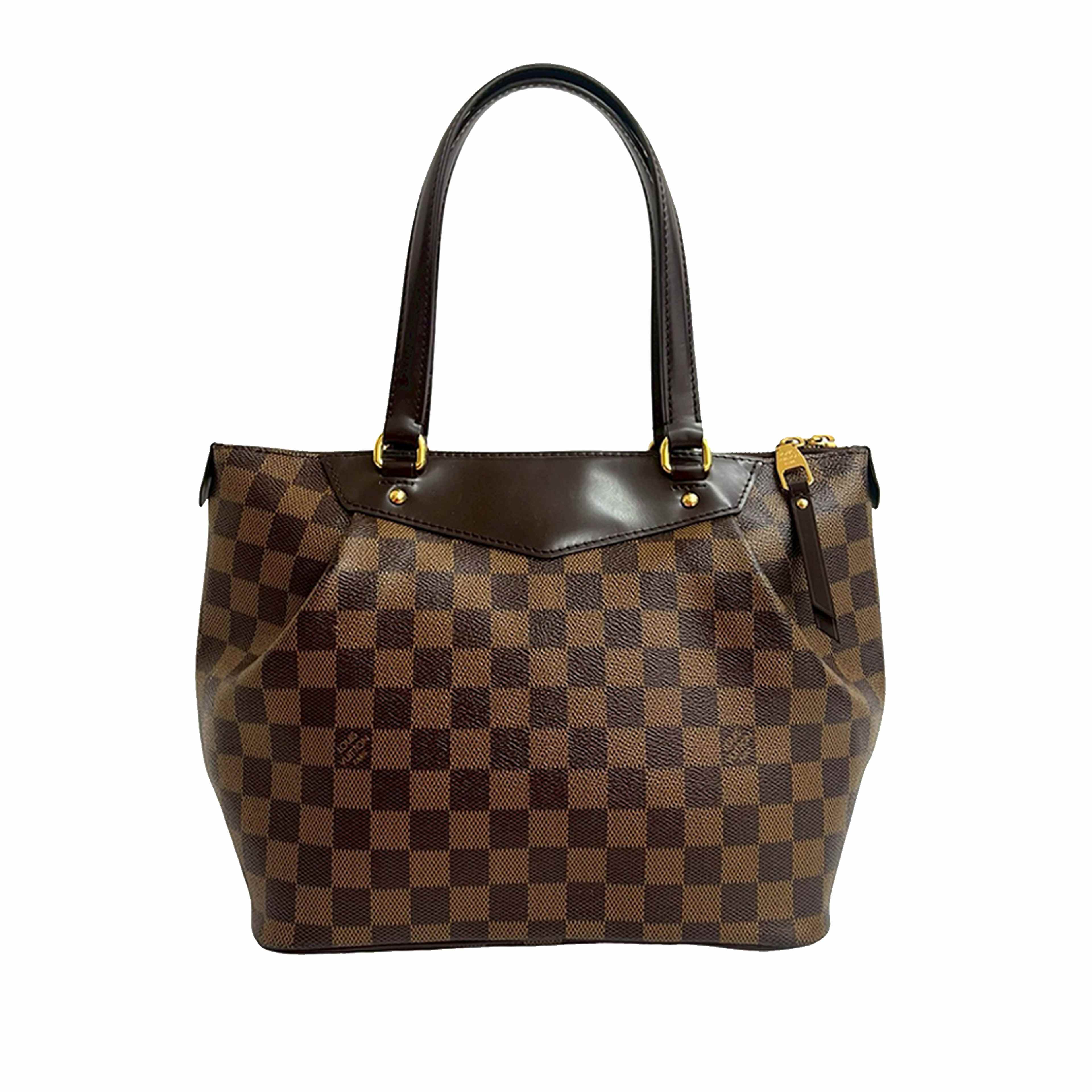 Louis Vuitton Damier Ebene Westminster Pm, från Luxclusif, i färgen brown. Klicka för att öppna bilden i stort format