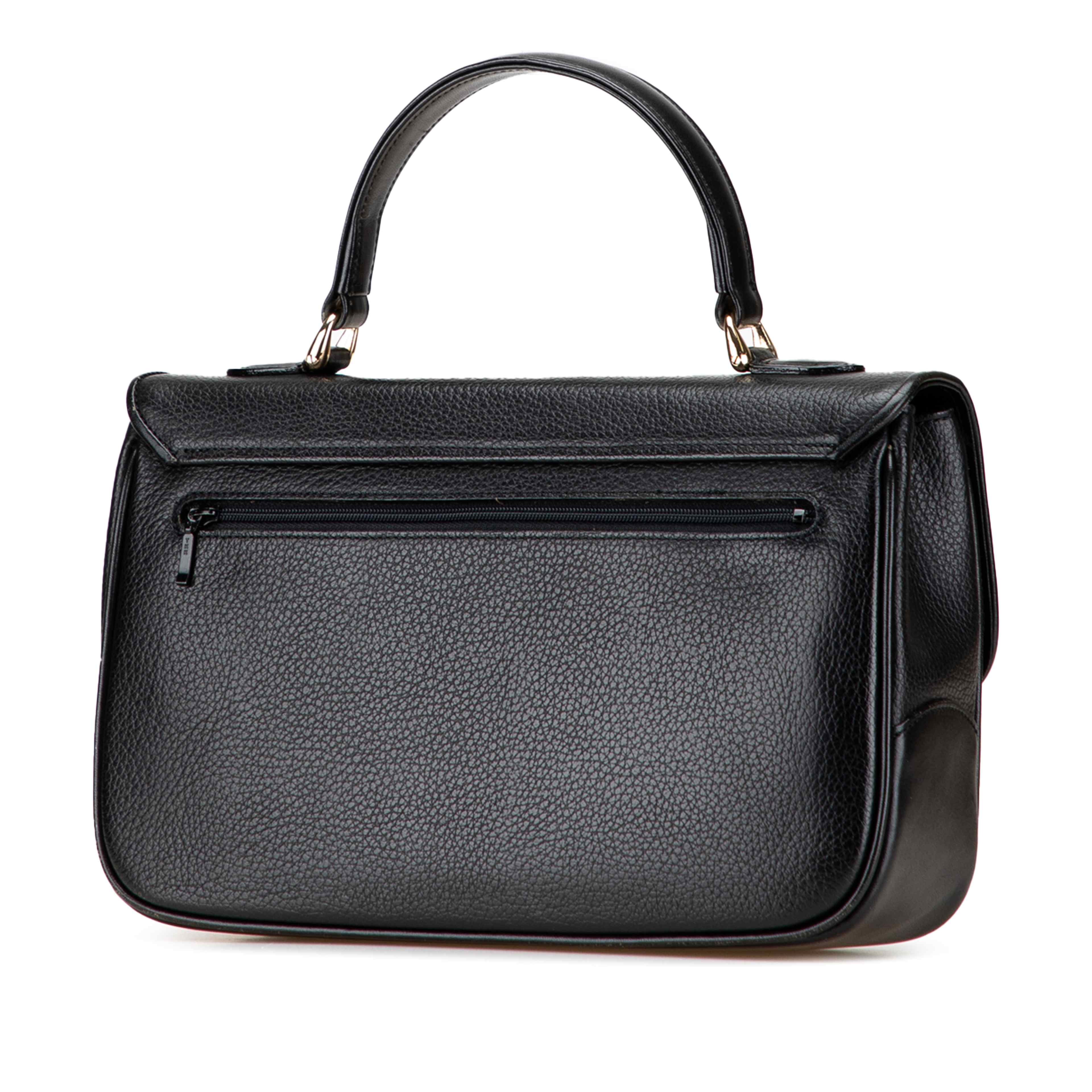 Burberry Leather Handbag, från Luxclusif, i färgen black. Klicka för att öppna bilden i stort format