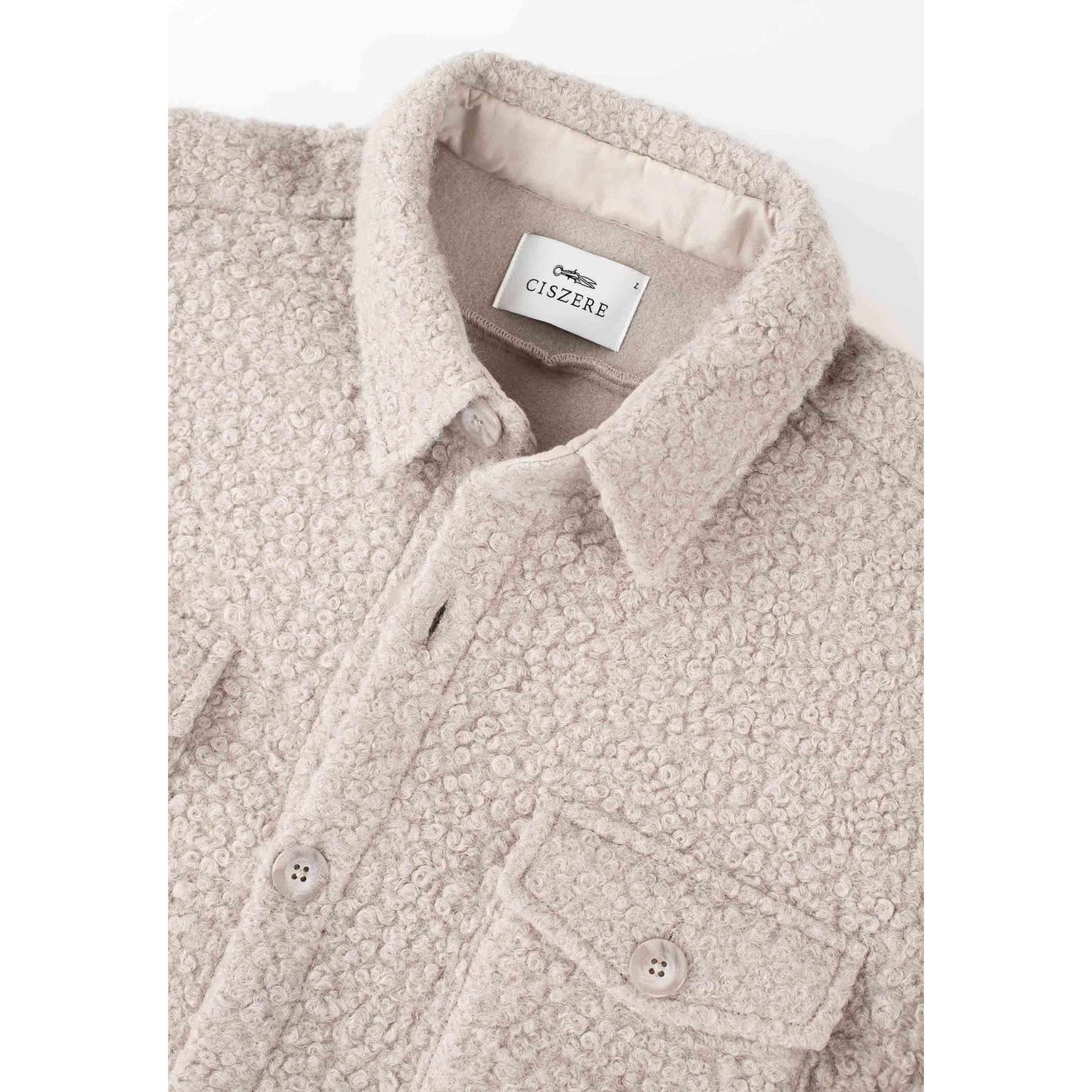 Dani Boucle Overshirt - Beige