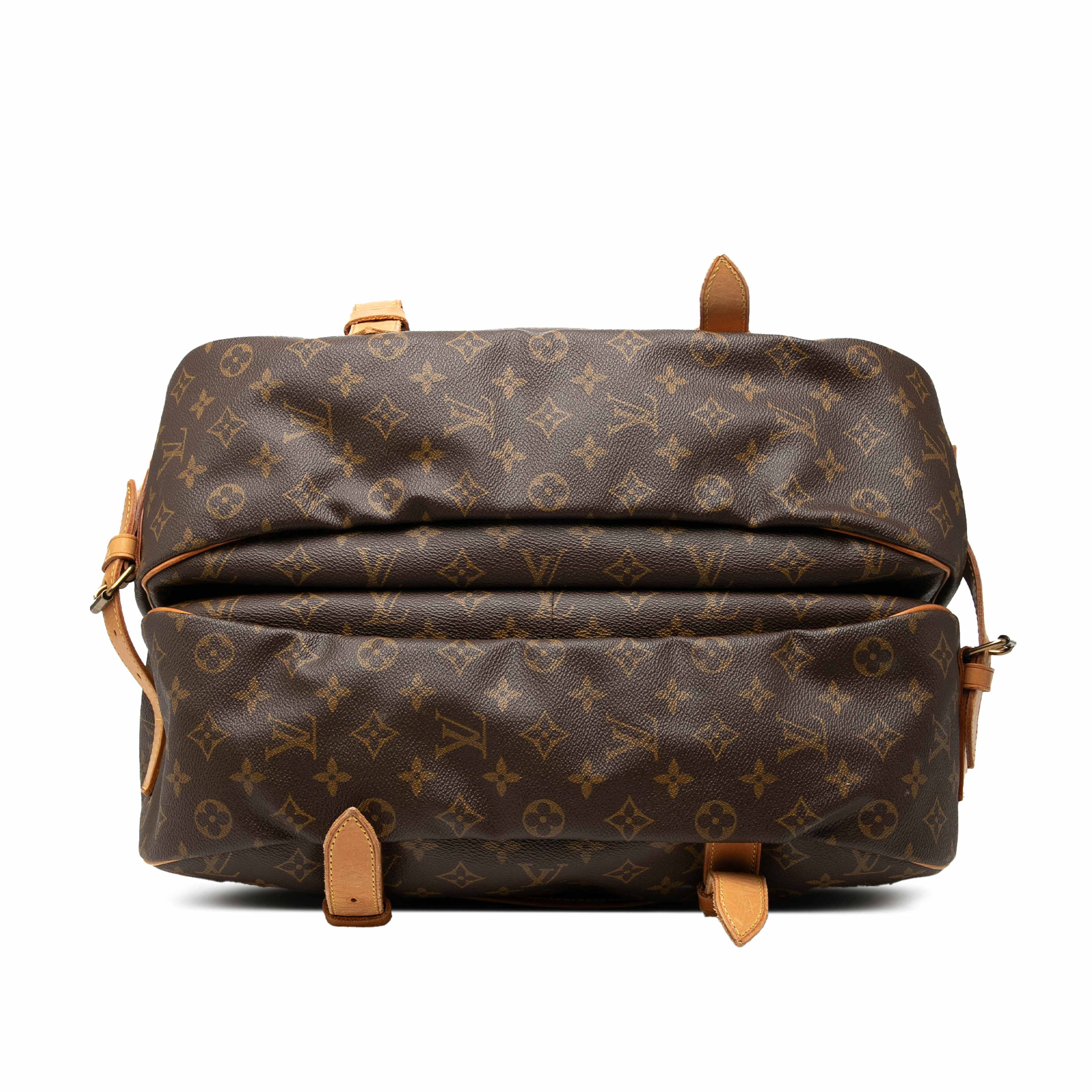 Louis Vuitton Monogram Saumur 43, från Luxclusif, i färgen brun. Klicka för att öppna bilden i stort format