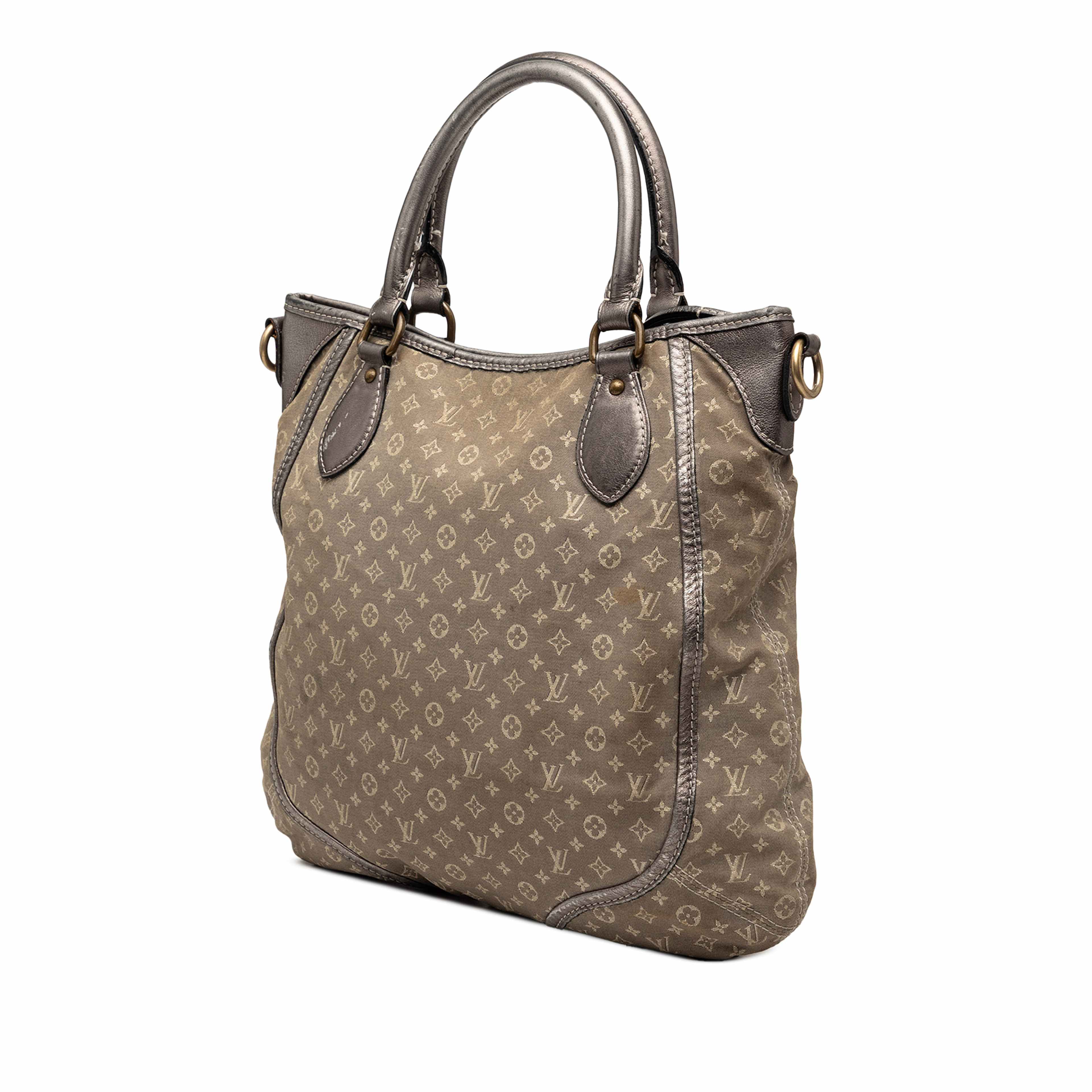 Louis Vuitton Monogram Mini Lin Angele, från Luxclusif, i färgen grå. Klicka för att öppna bilden i stort format