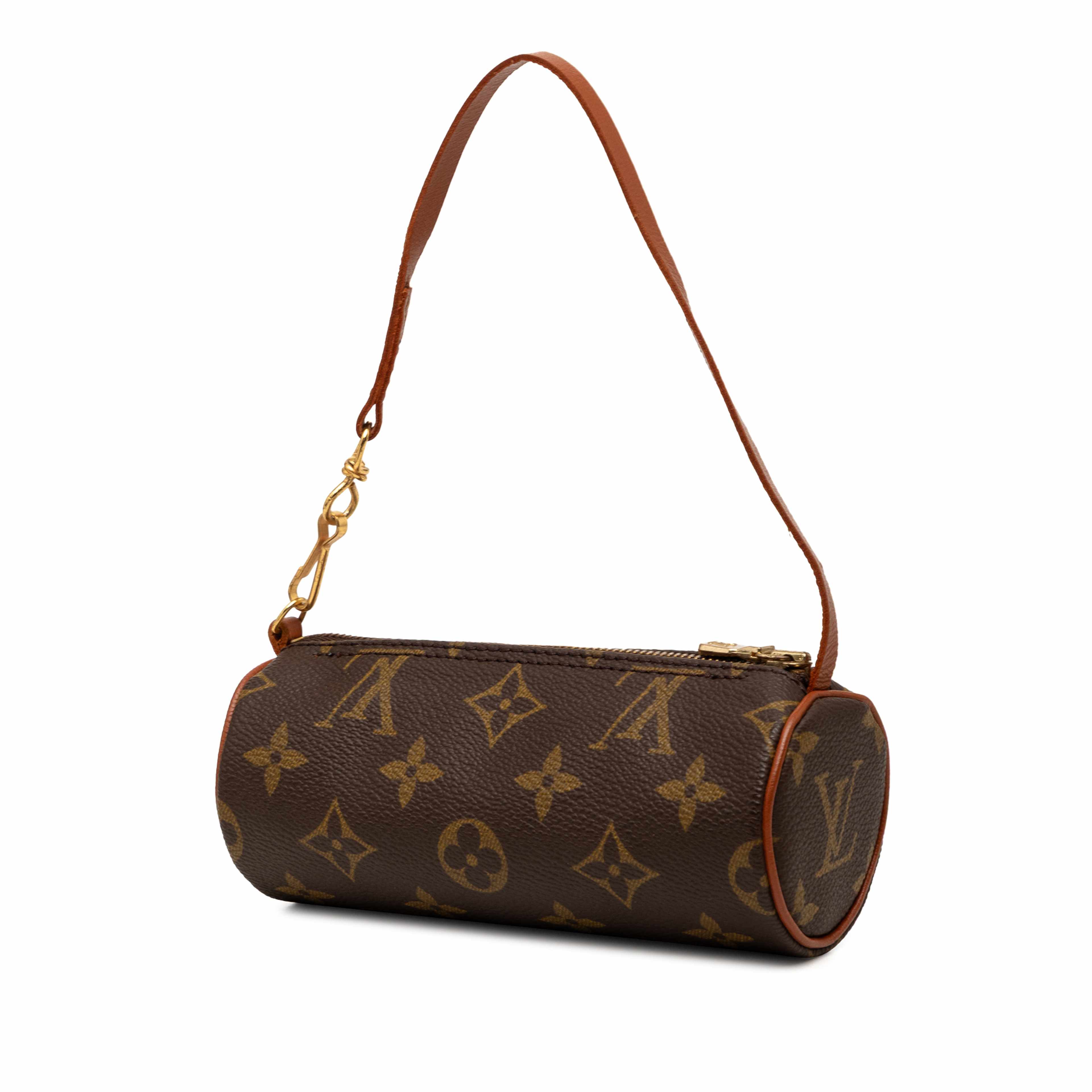 Louis Vuitton Monogram Papillon Pochette, från Luxclusif, i färgen brun. Klicka för att öppna bilden i stort format