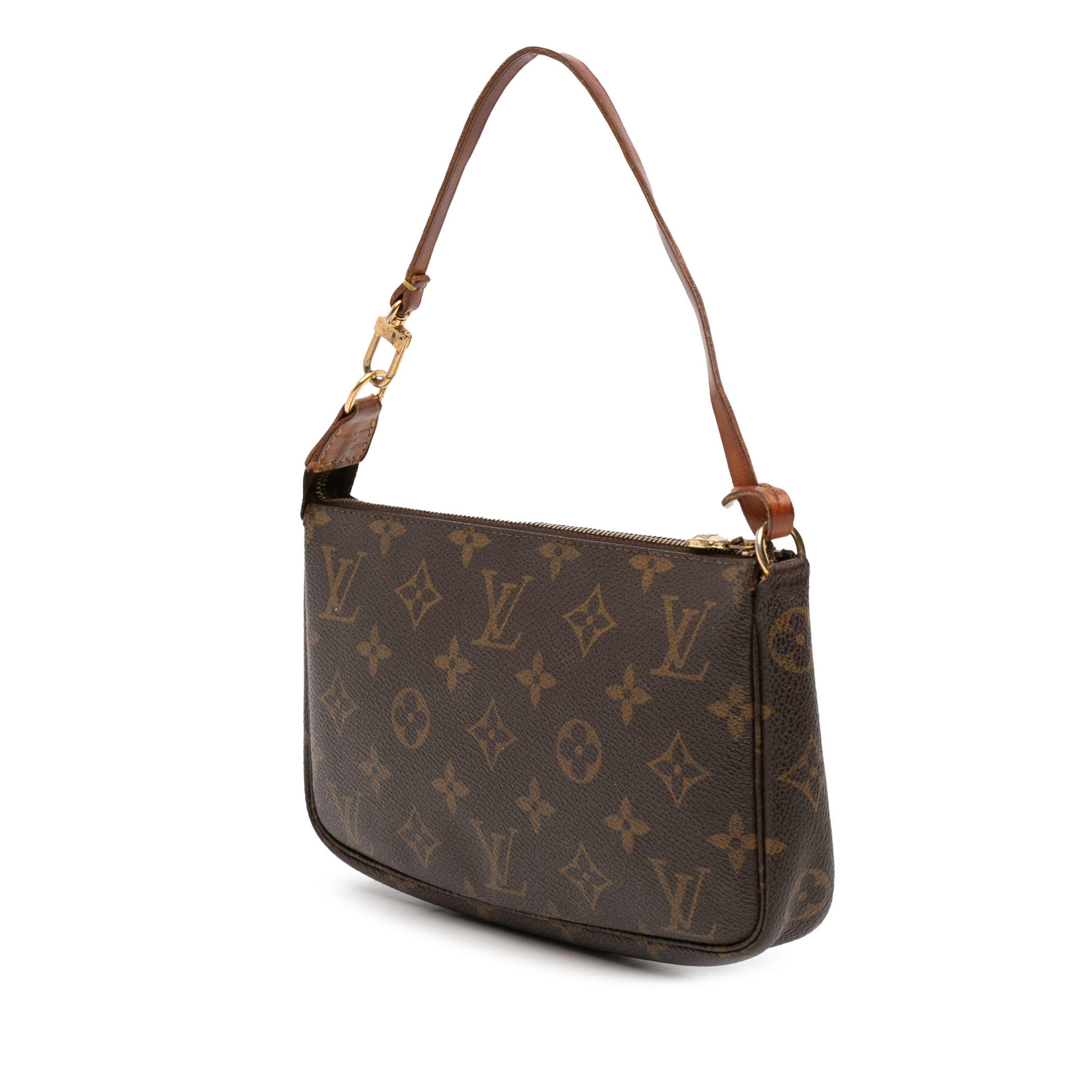 Louis Vuitton Monogram Pochette Accessoires, från Luxclusif, i färgen brown. Klicka för att öppna bilden i stort format