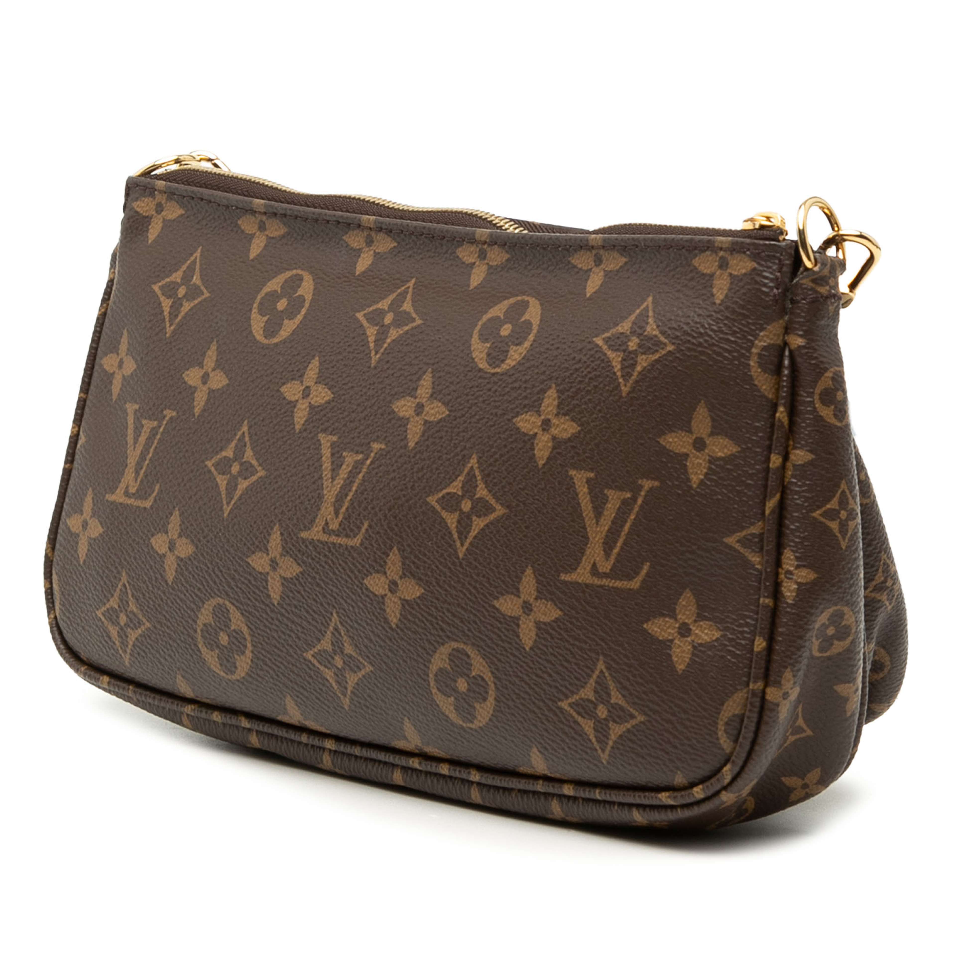 Louis Vuitton Monogram Multi Pochette Accessoires, från Luxclusif, i färgen brun. Klicka för att öppna bilden i stort format