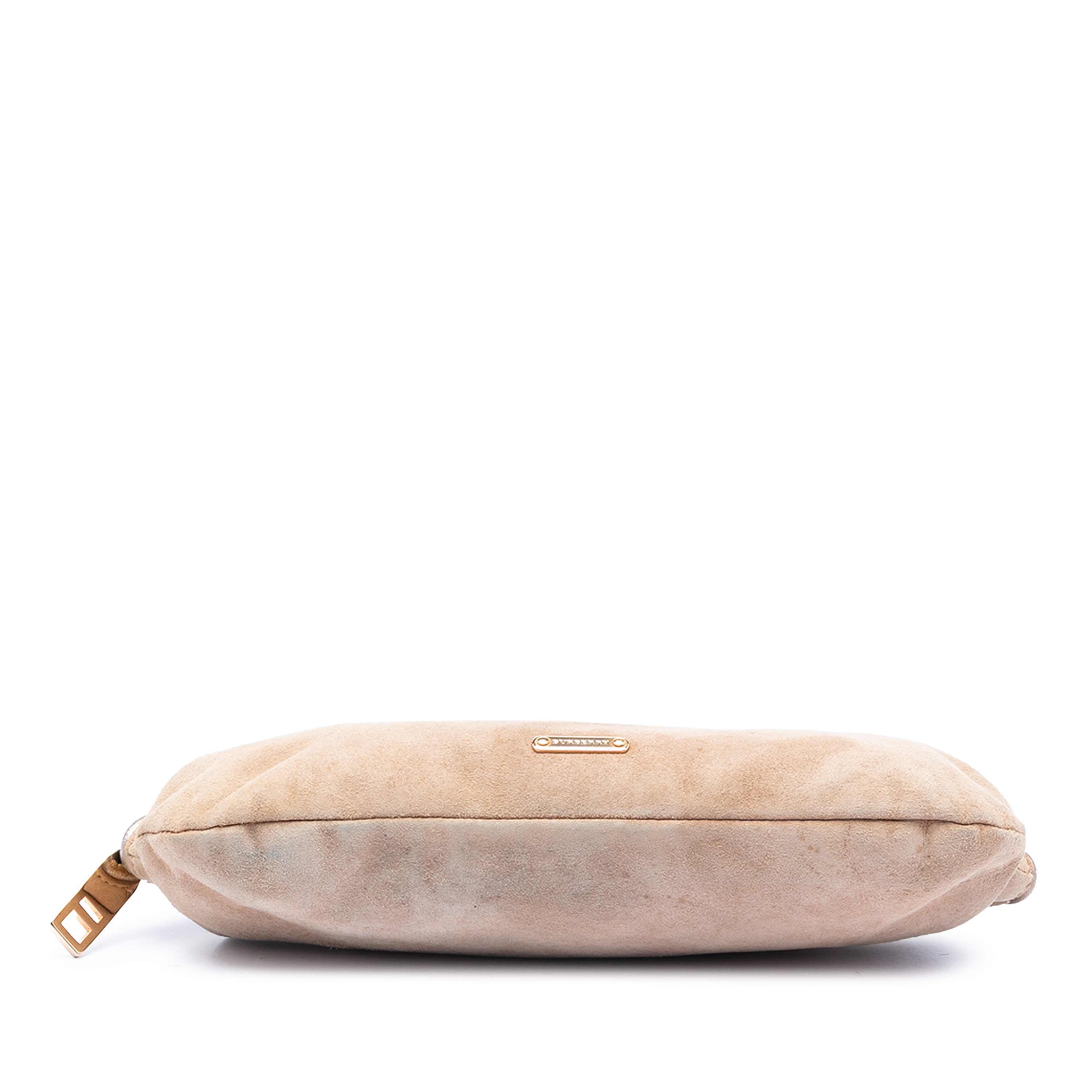 Burberry Prorsum Suede Frame Crossbody, från Luxclusif, i färgen brun. Klicka för att öppna bilden i stort format