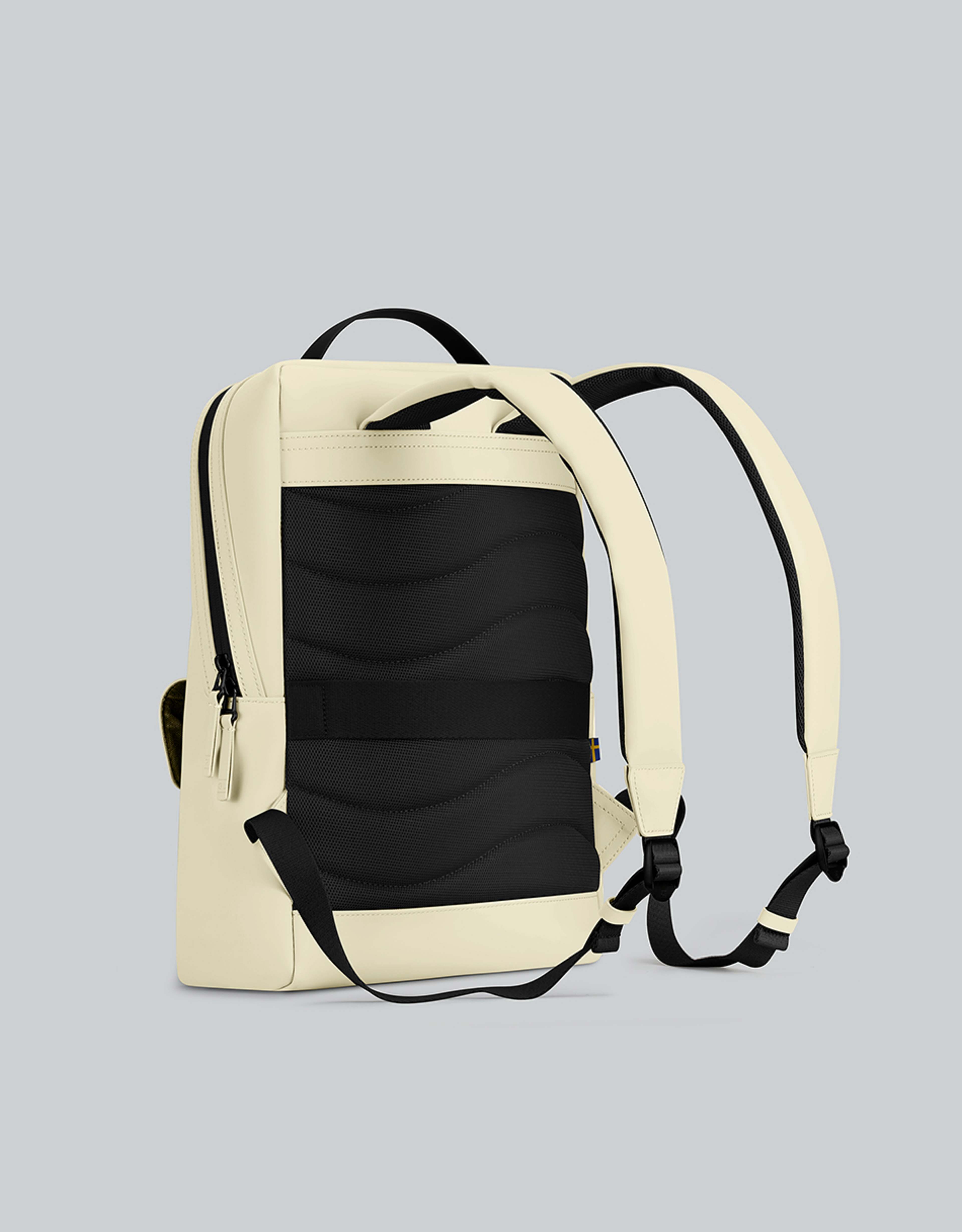 Spläsh Org. Backpack, från Gaston Luga, i färgen lemonade. Klicka för att öppna bilden i stort format