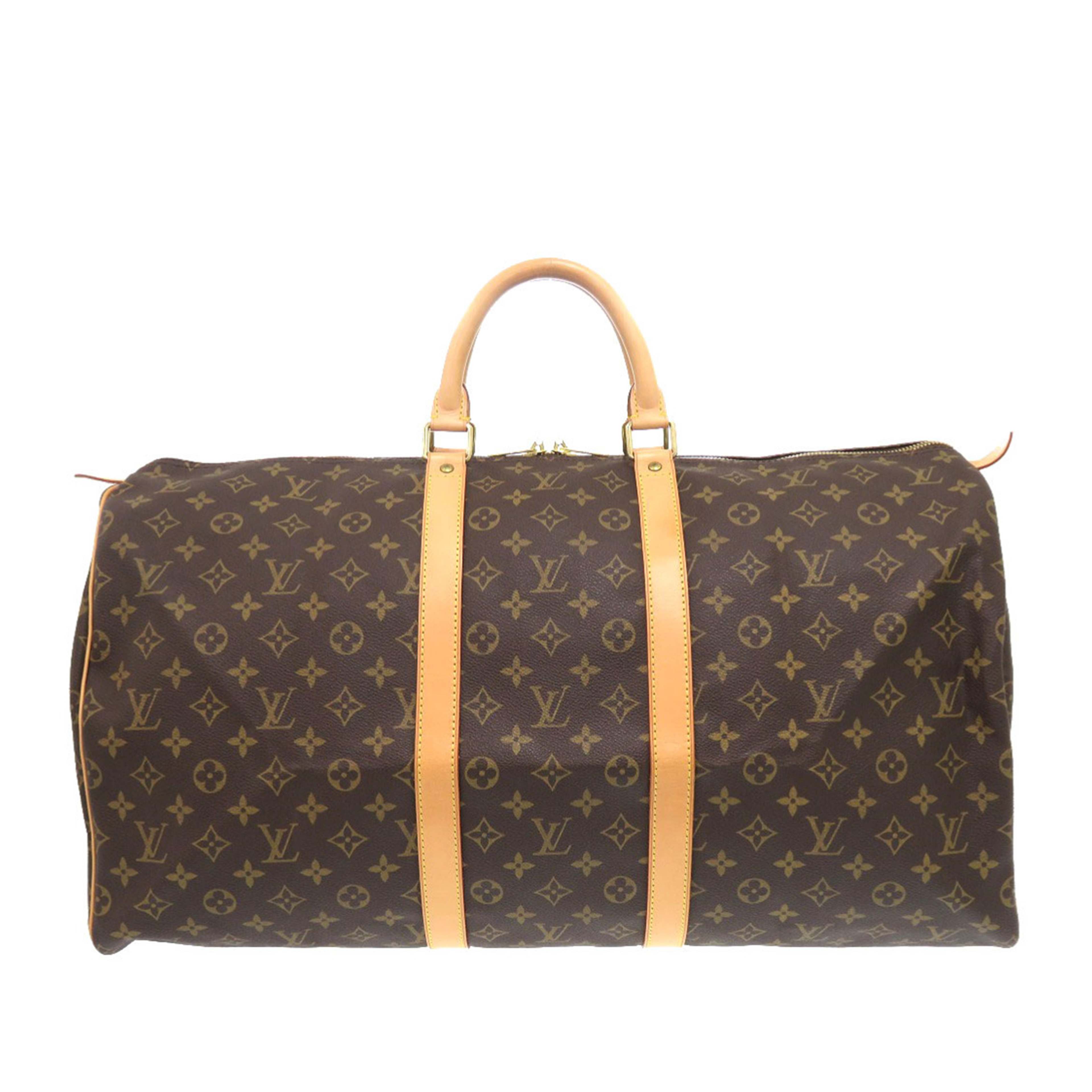 Louis Vuitton Monogram Keepall 55, från Luxclusif, i färgen brun. Klicka för att öppna bilden i stort format