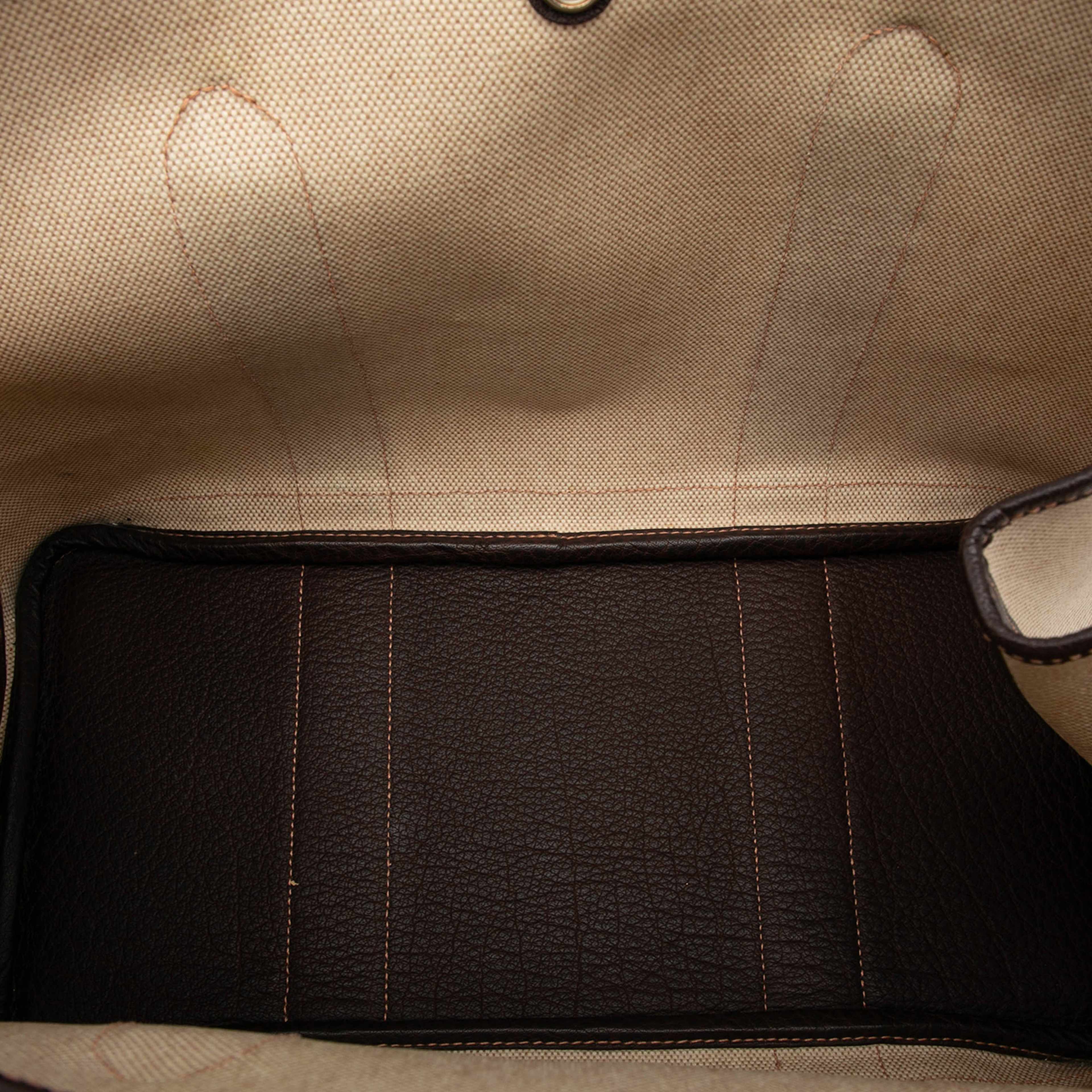 Hermès Toile And Negonda Garden Party 36, från Luxclusif, i färgen beige. Klicka för att öppna bilden i stort format