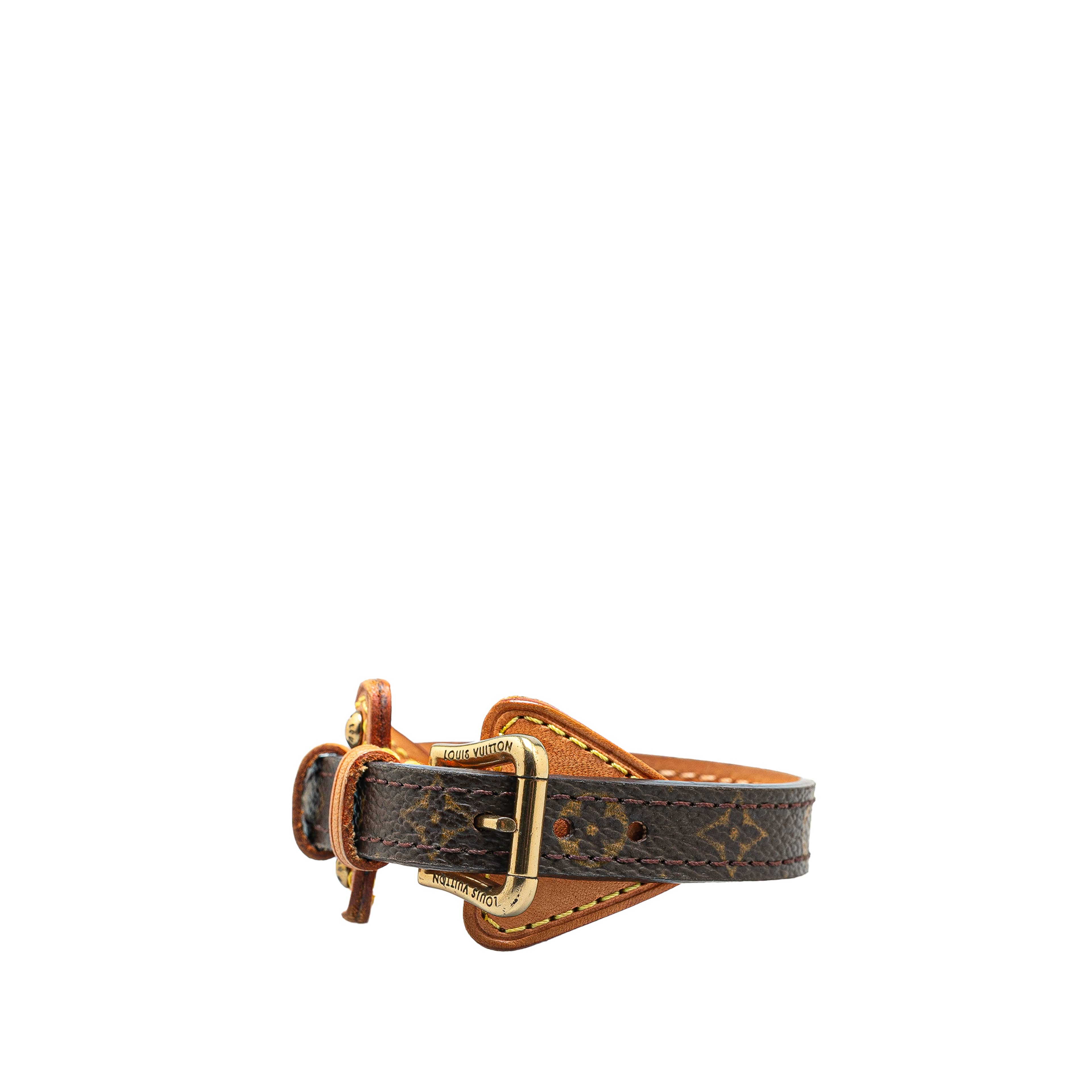 Louis Vuitton Monogram Theda Bracelet, från Luxclusif, i färgen brown.