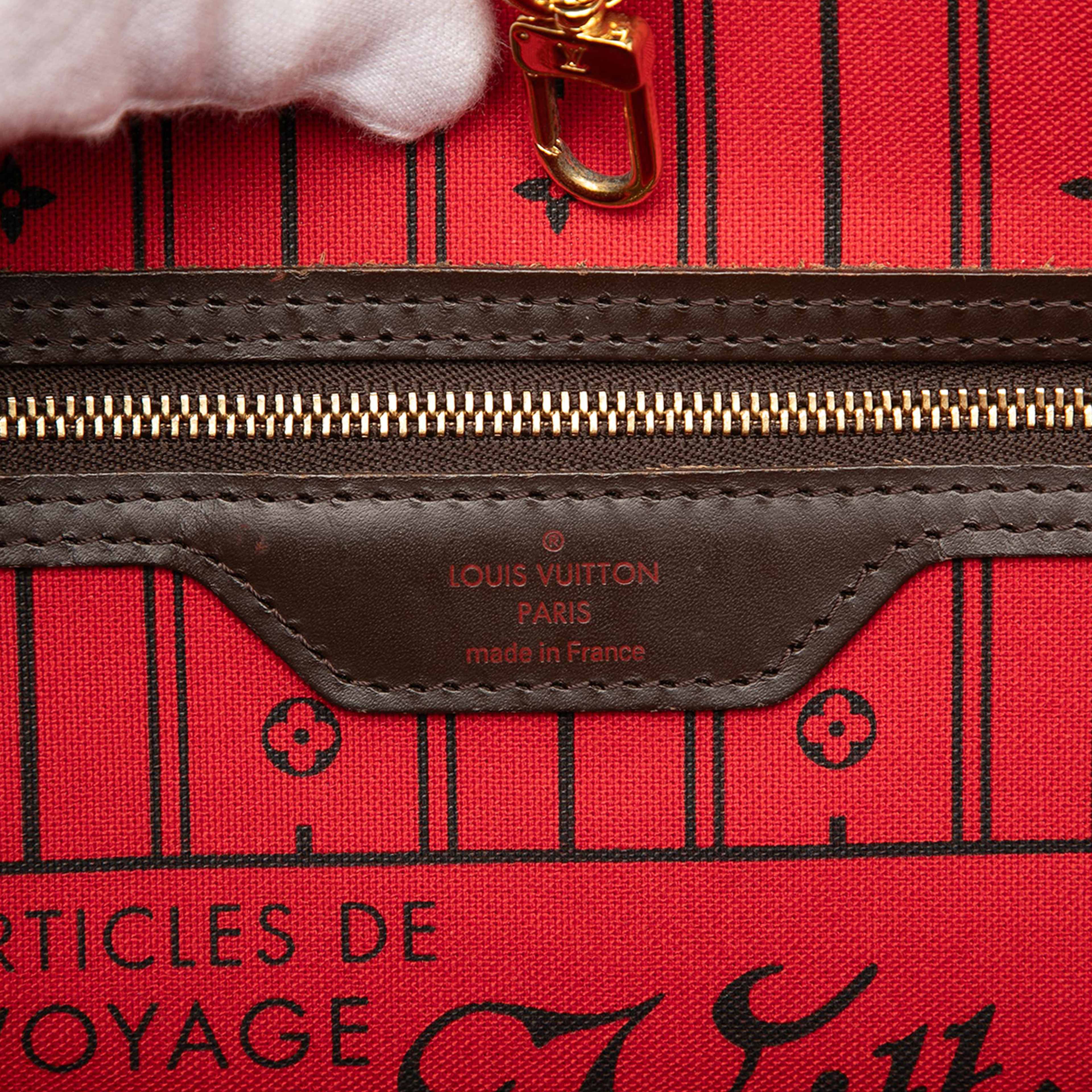 Louis Vuitton Damier Ebene Neverfull Mm, från Luxclusif, i färgen brown. Klicka för att öppna bilden i stort format