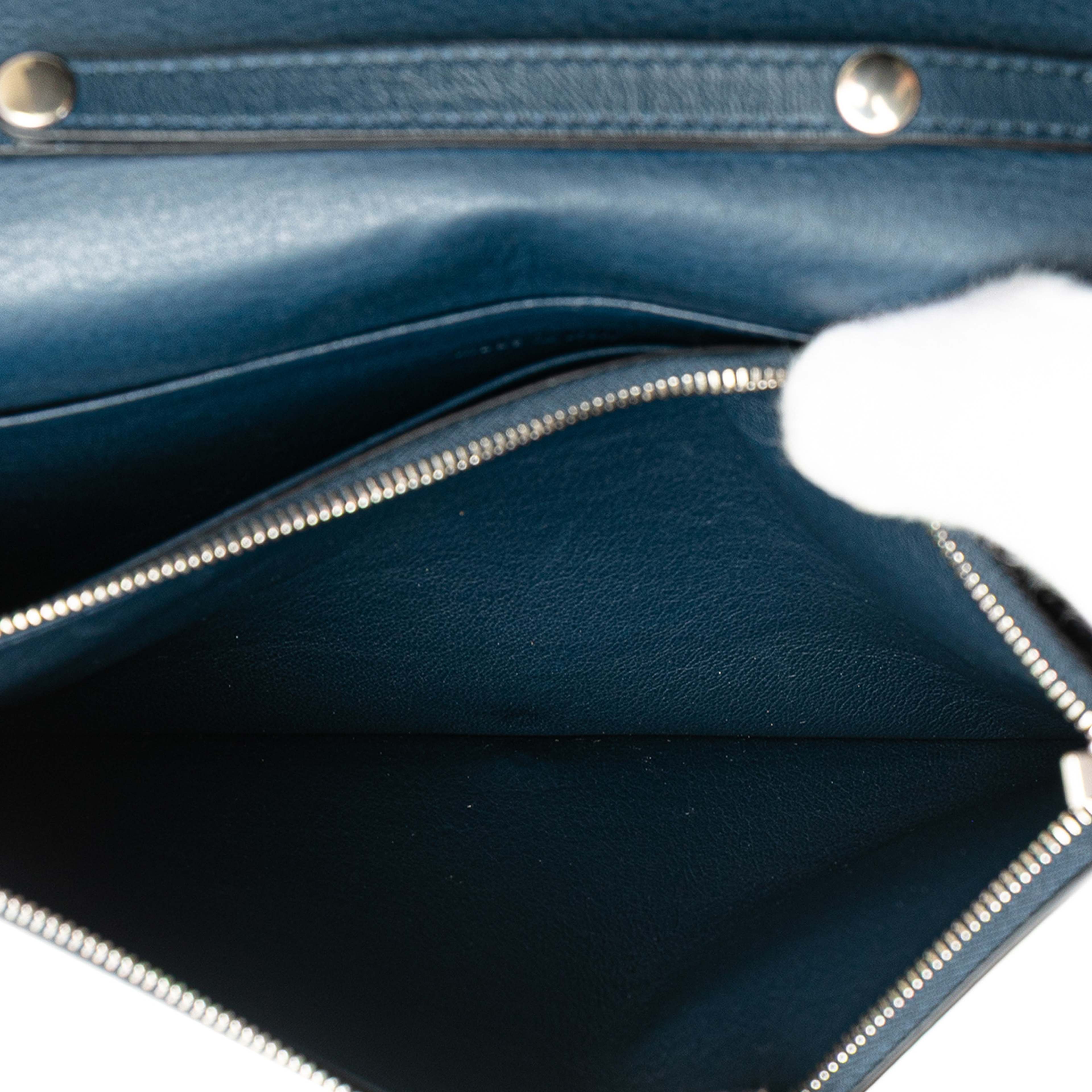 Celine Leather Frame Wallet On Chain