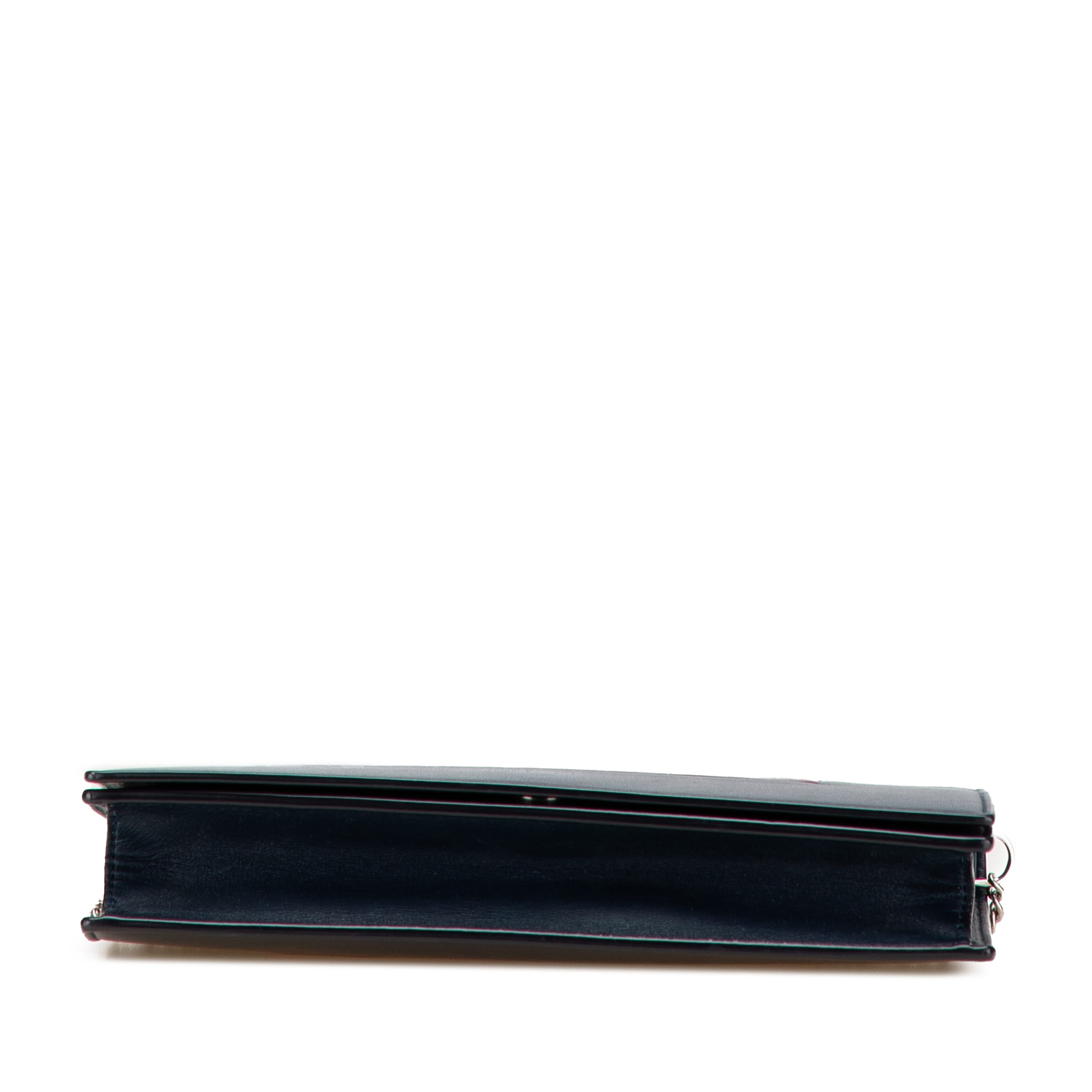 Celine Leather Frame Wallet On Chain