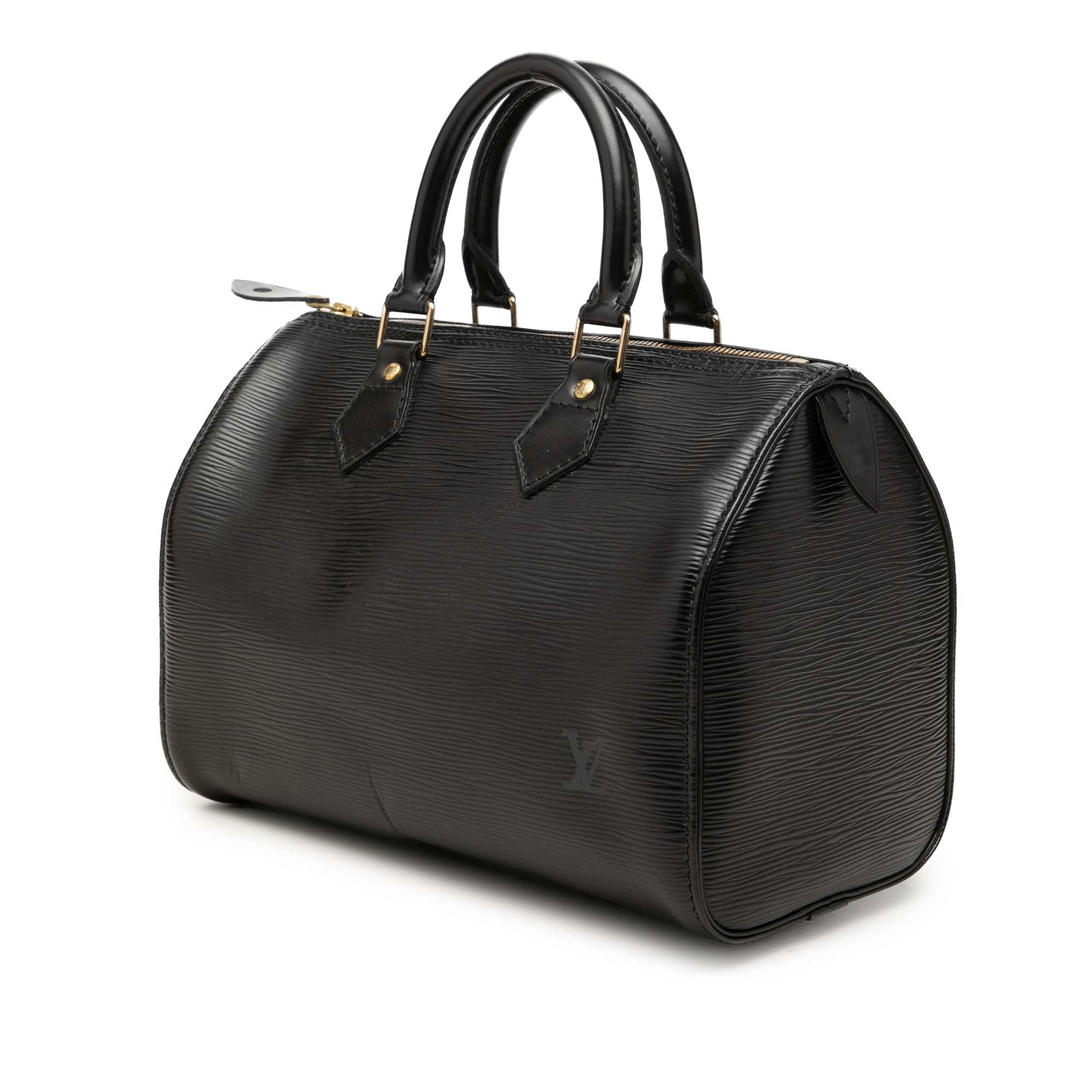 Louis Vuitton Epi Speedy 25, från Luxclusif, i färgen svart. Klicka för att öppna bilden i stort format