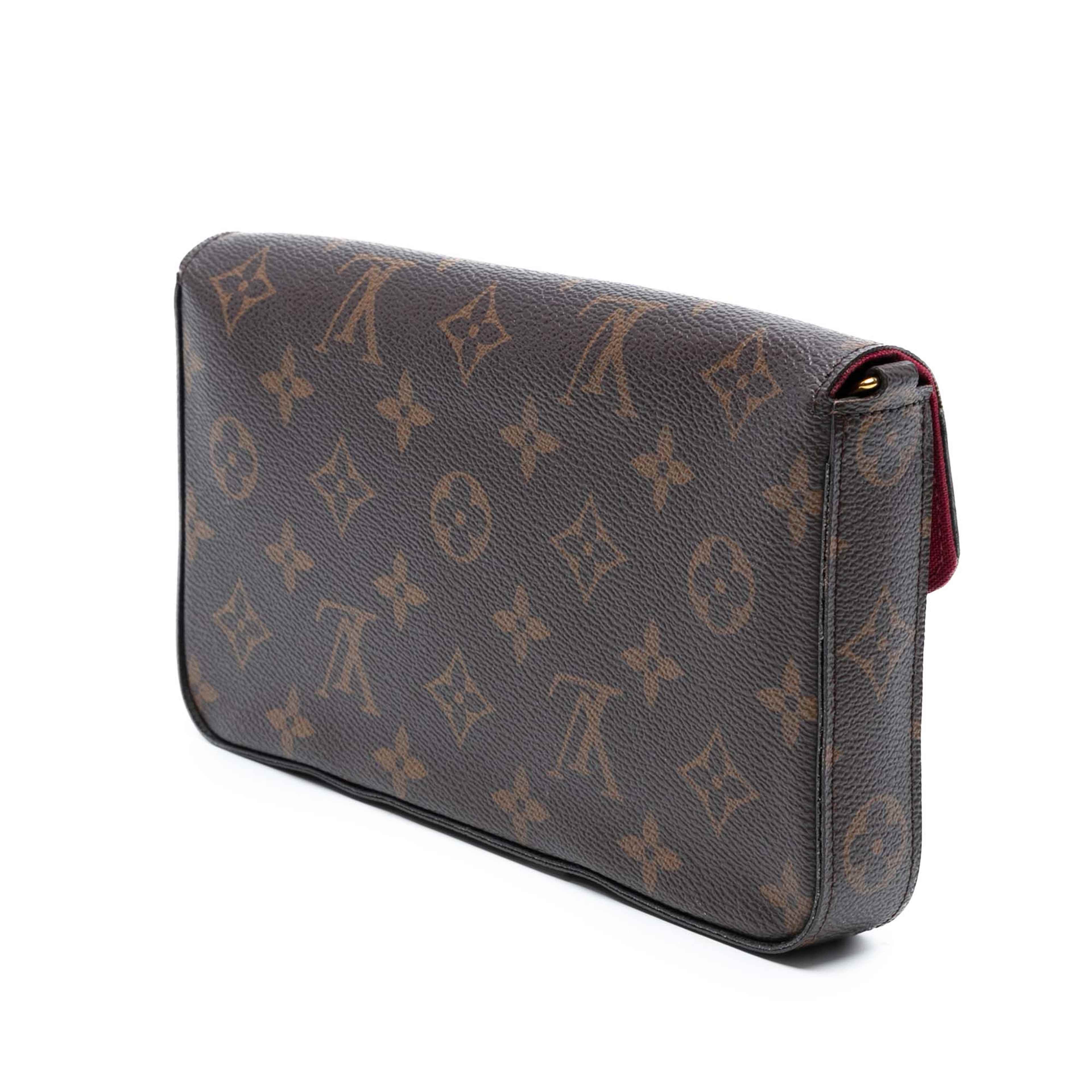Louis Vuitton Monogram Pochette Felicie, från Luxclusif, i färgen brown. Klicka för att öppna bilden i stort format