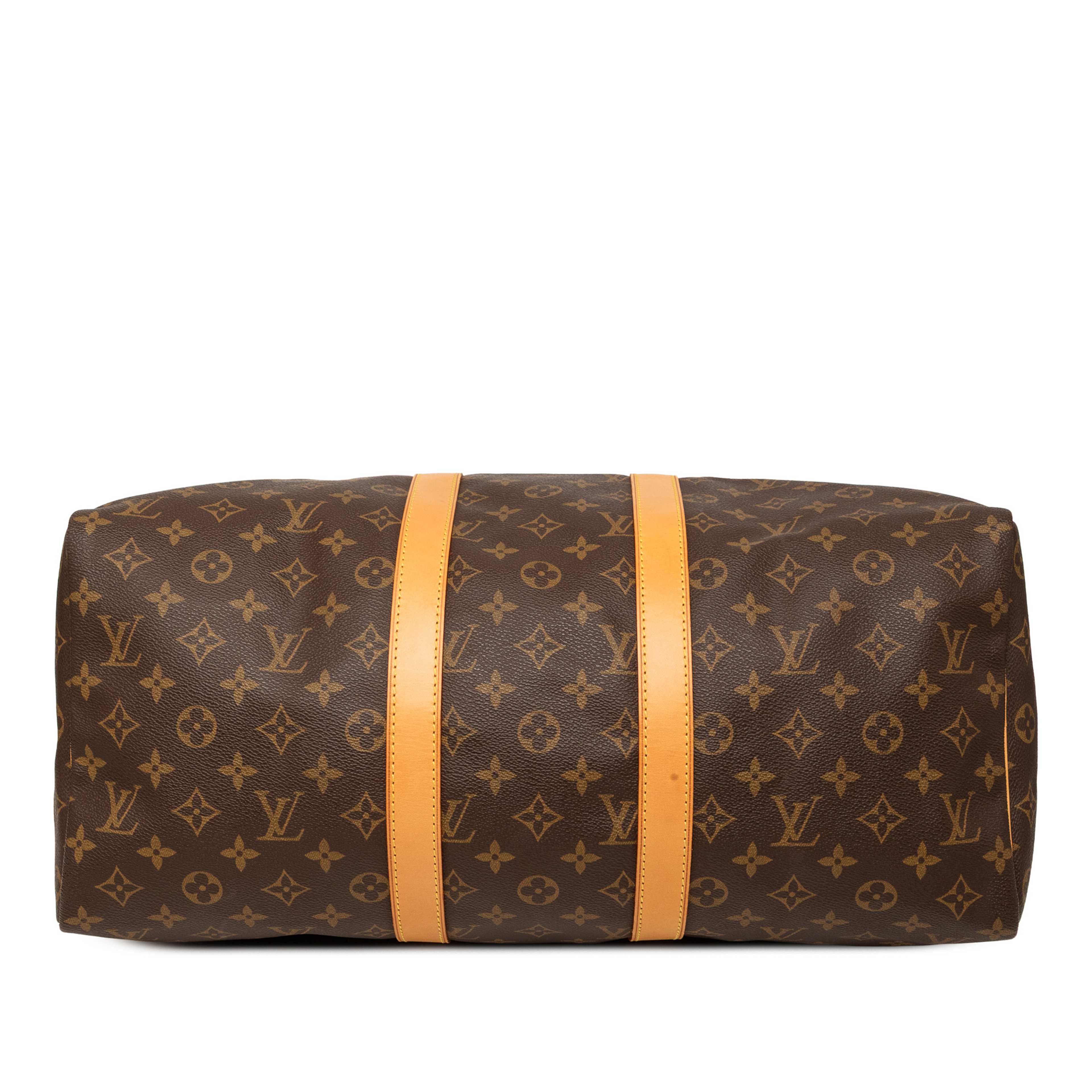 Louis Vuitton Monogram Keepall 45, från Luxclusif, i färgen brown. Klicka för att öppna bilden i stort format