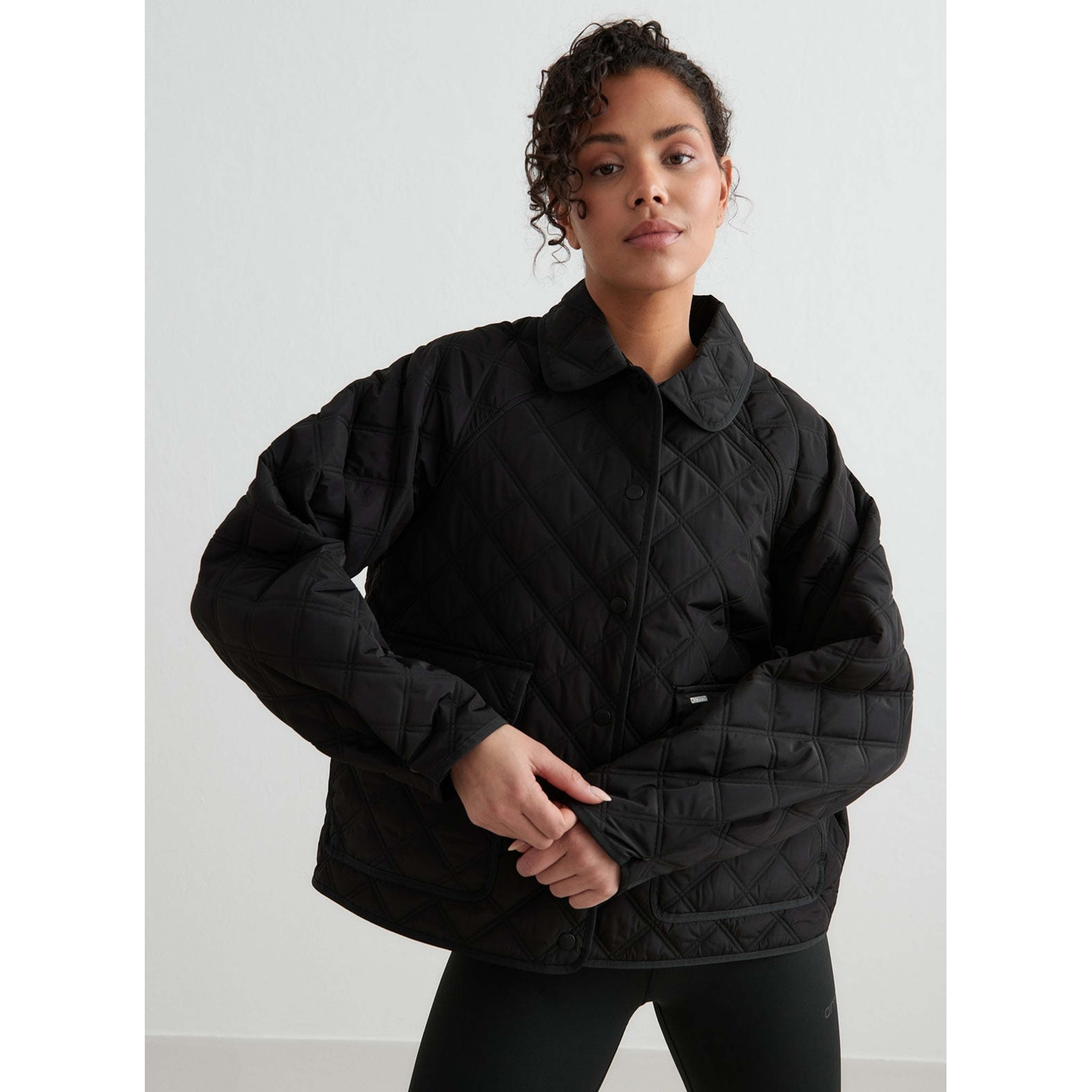 Black Quilted Femme Jacket