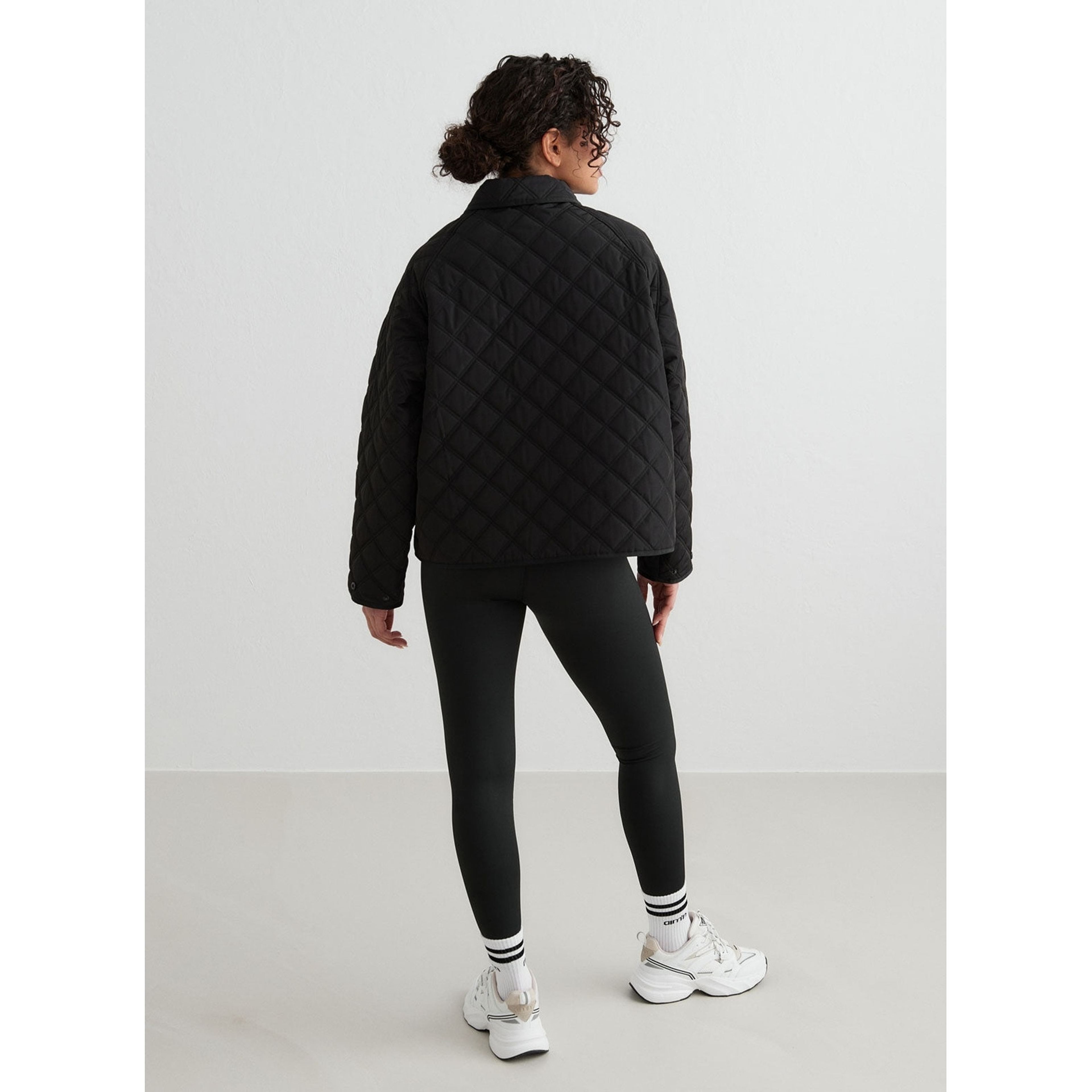 Black Quilted Femme Jacket