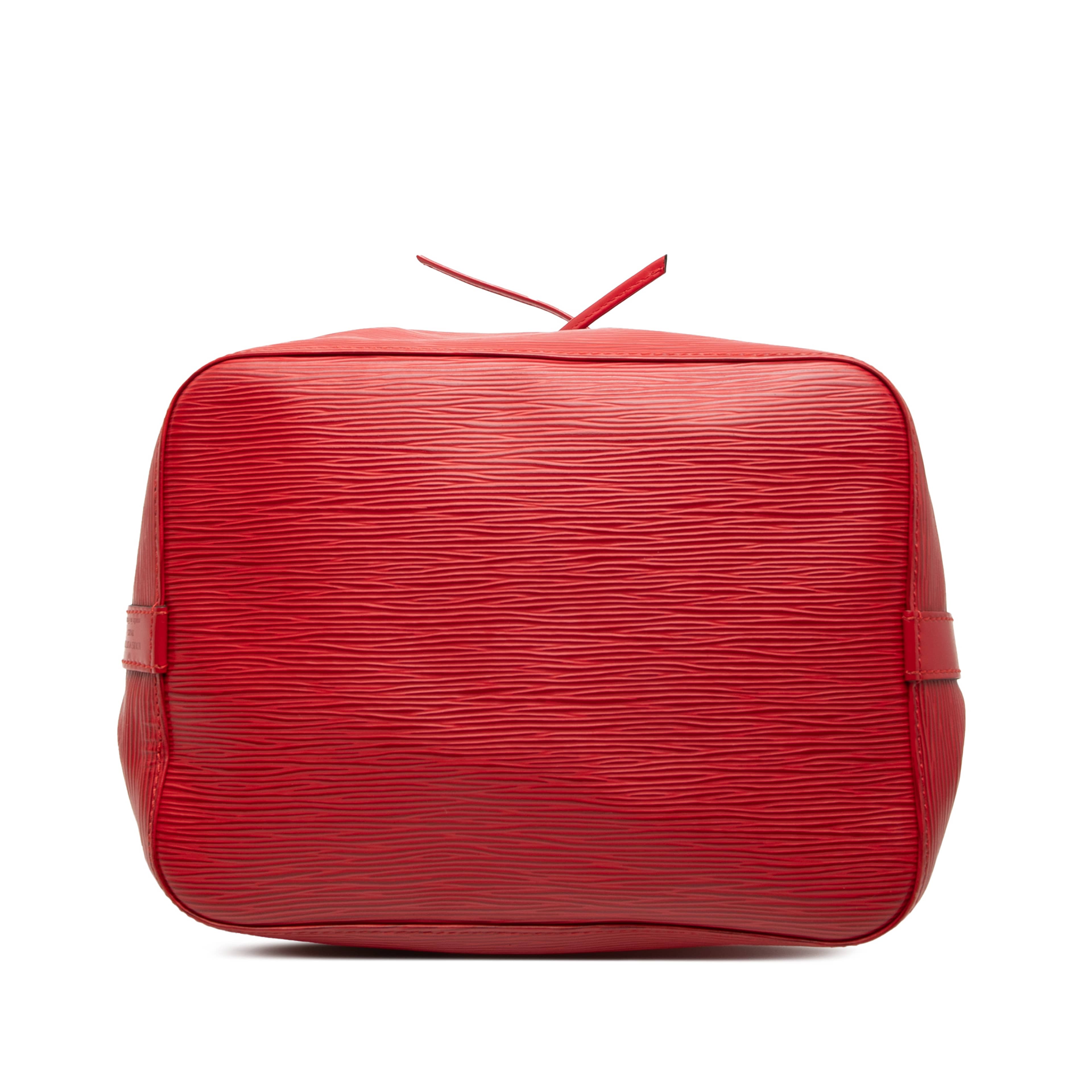 Louis Vuitton Epi Petit Noe, från Luxclusif, i färgen red. Klicka för att öppna bilden i stort format