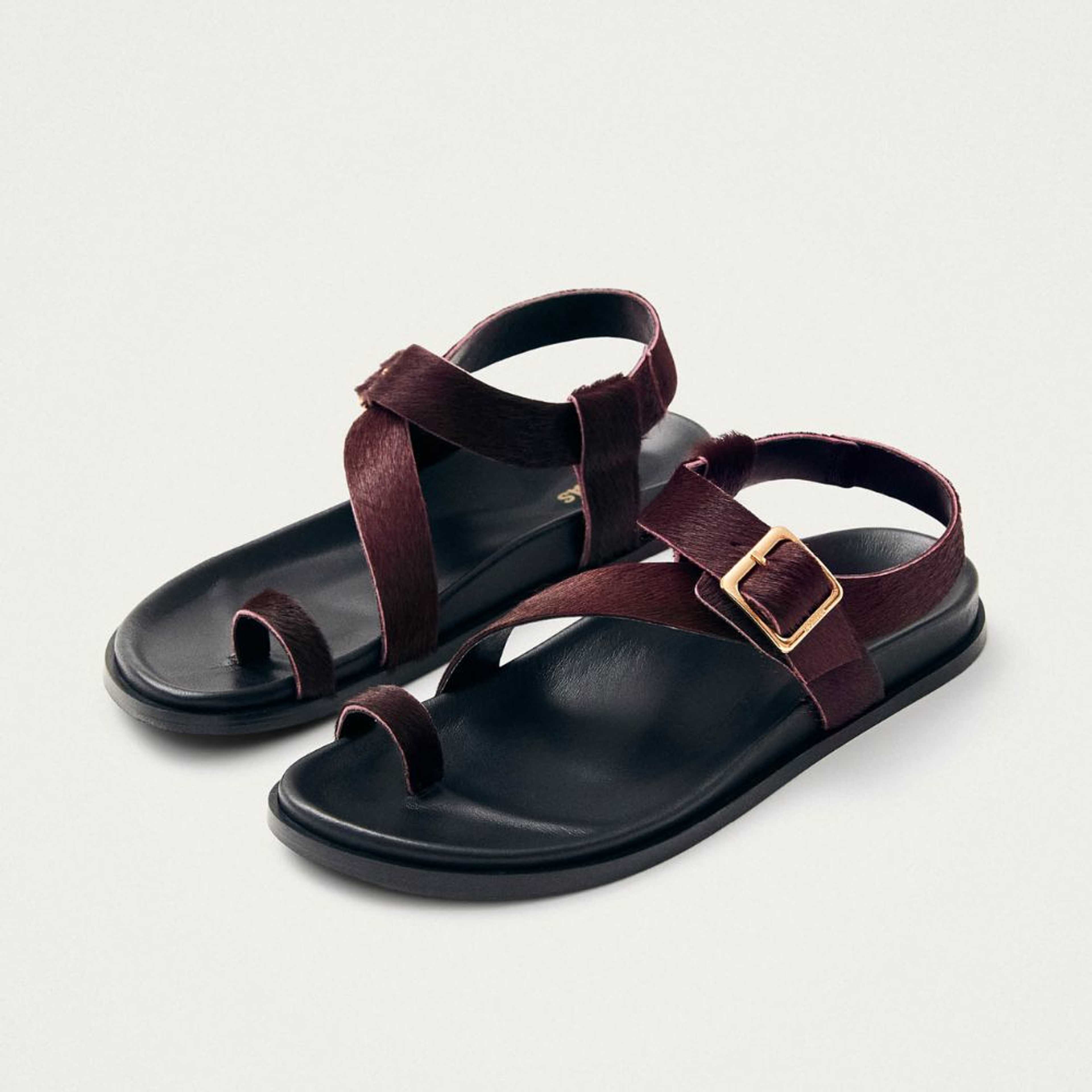 Siren Soft Burgundy Leather Sandals