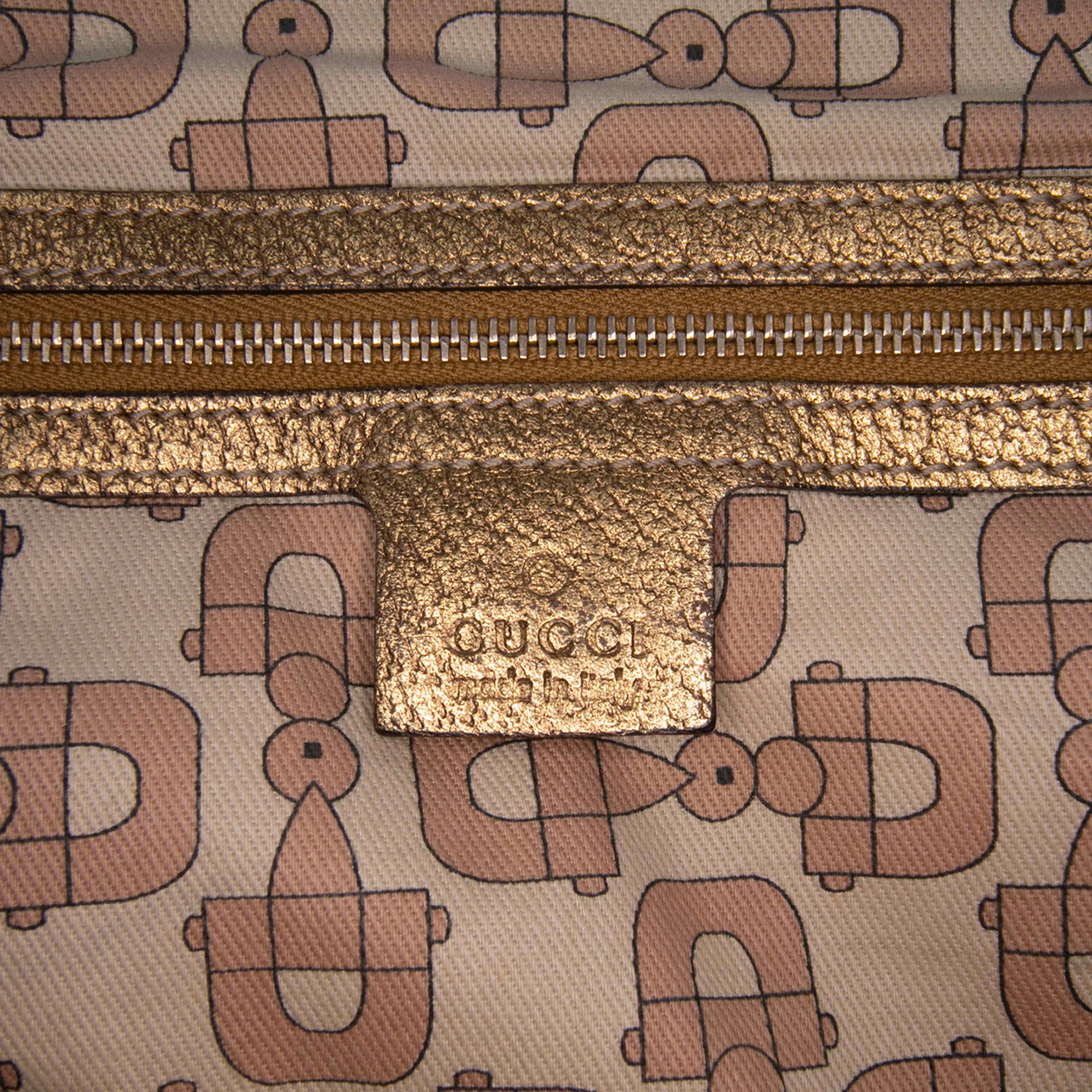 Gucci Gg Canvas Jolicoeur Tote, från Luxclusif, i färgen beige. Klicka för att öppna bilden i stort format