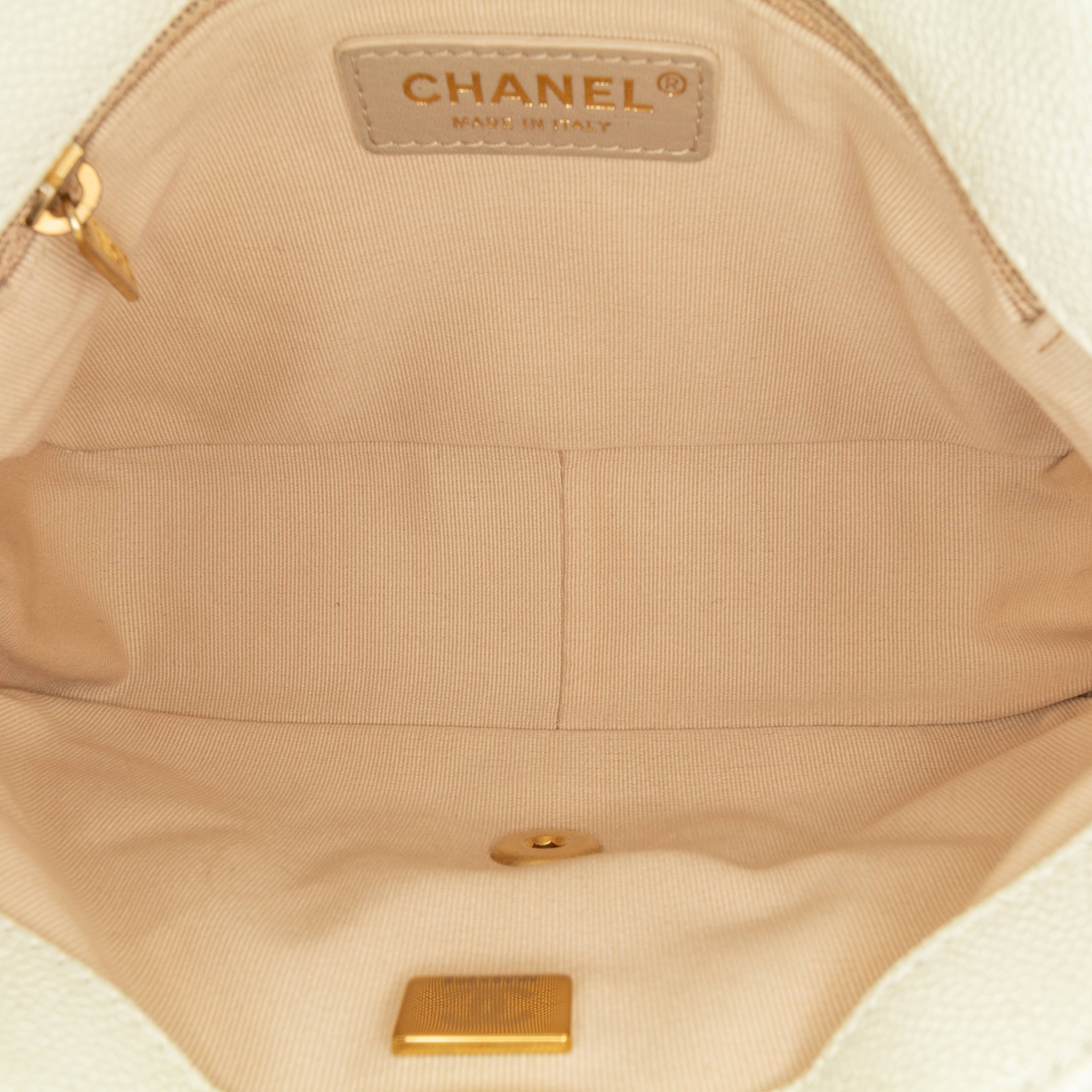 Chanel Small Quilted Caviar Chain Melody Flap