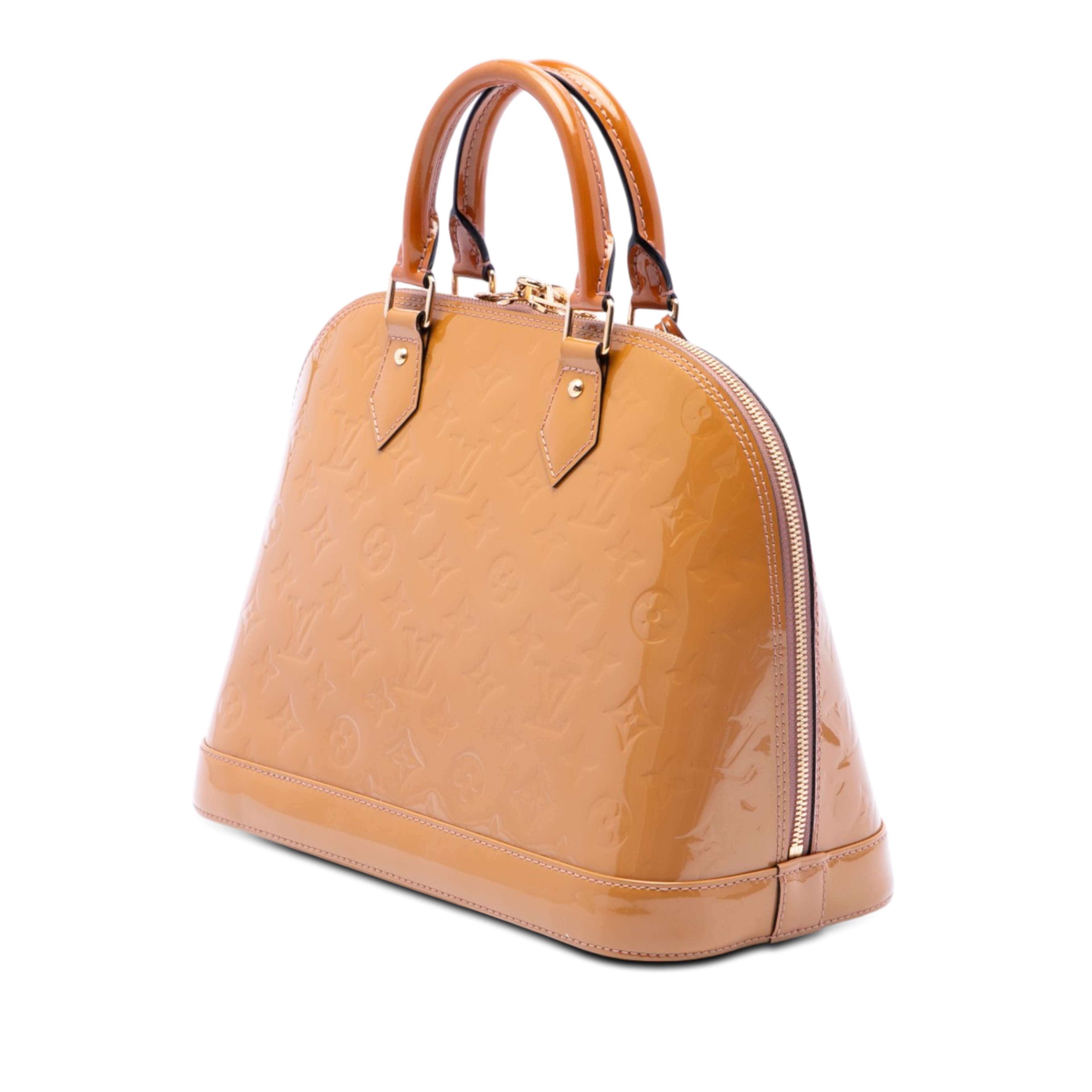 Louis Vuitton Monogram Vernis Alma Pm, från Luxclusif, i färgen brun. Klicka för att öppna bilden i stort format