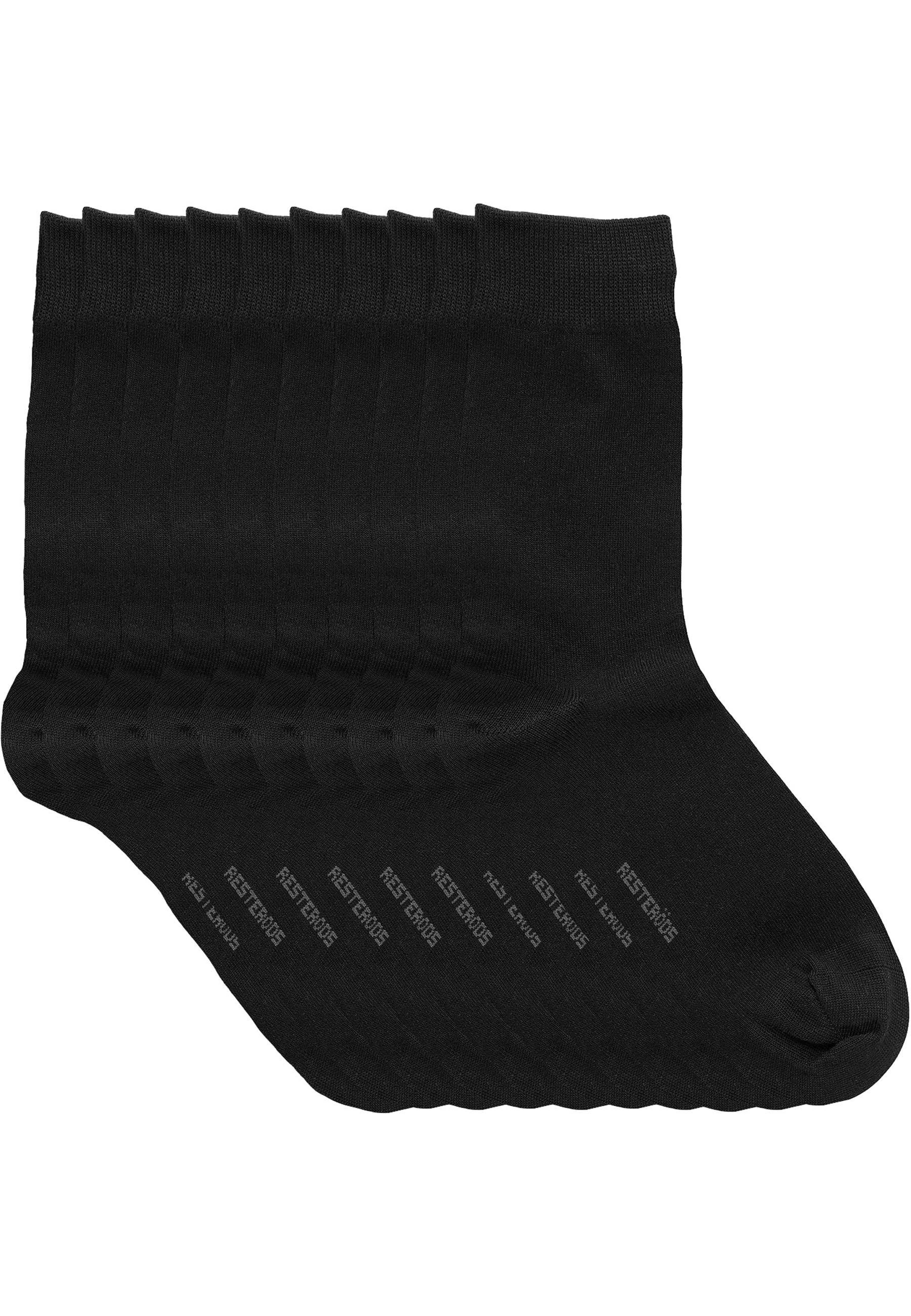 Bambu, Strumpor, 10-pack, Svart