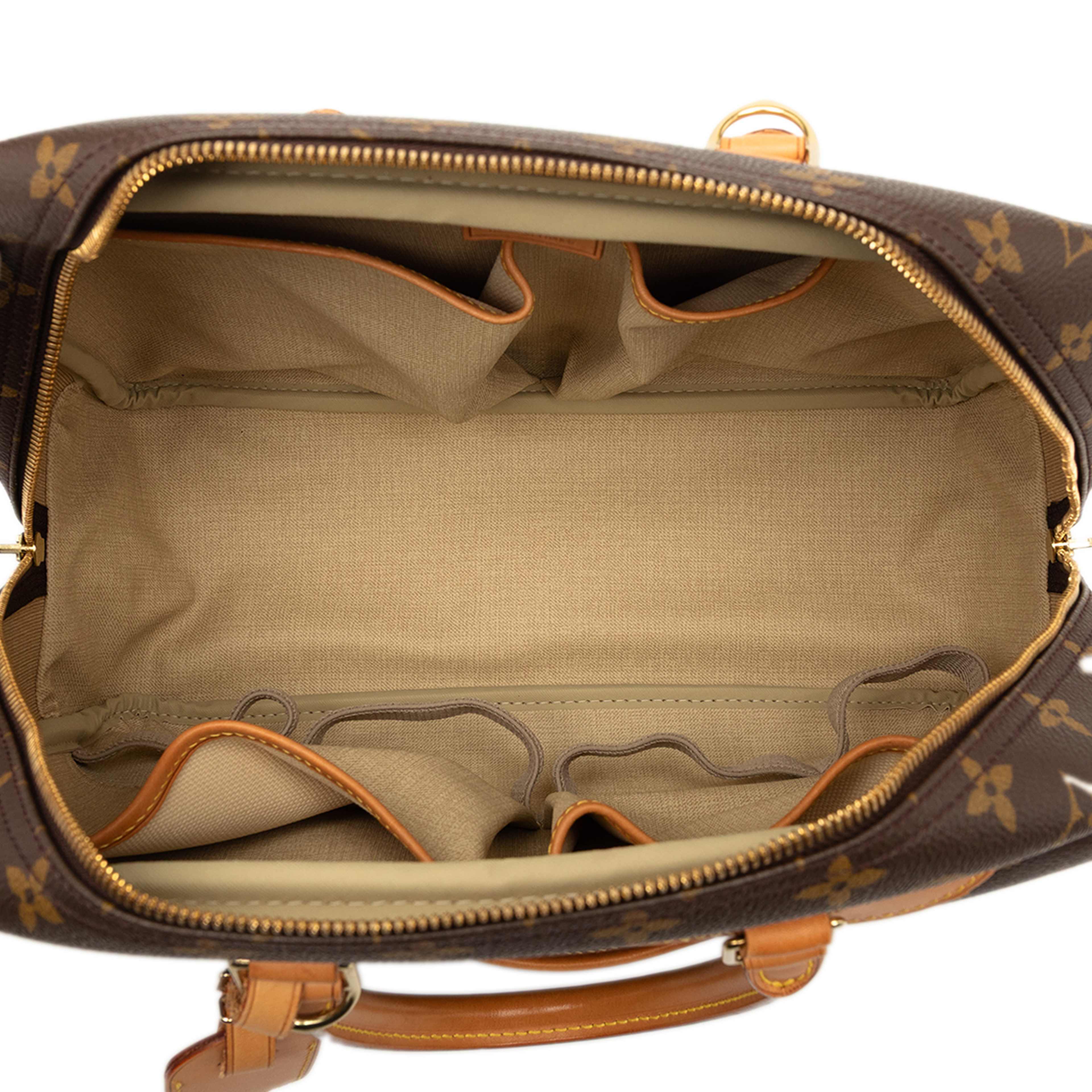 Louis Vuitton Monogram Deauville, från Luxclusif, i färgen brown. Klicka för att öppna bilden i stort format