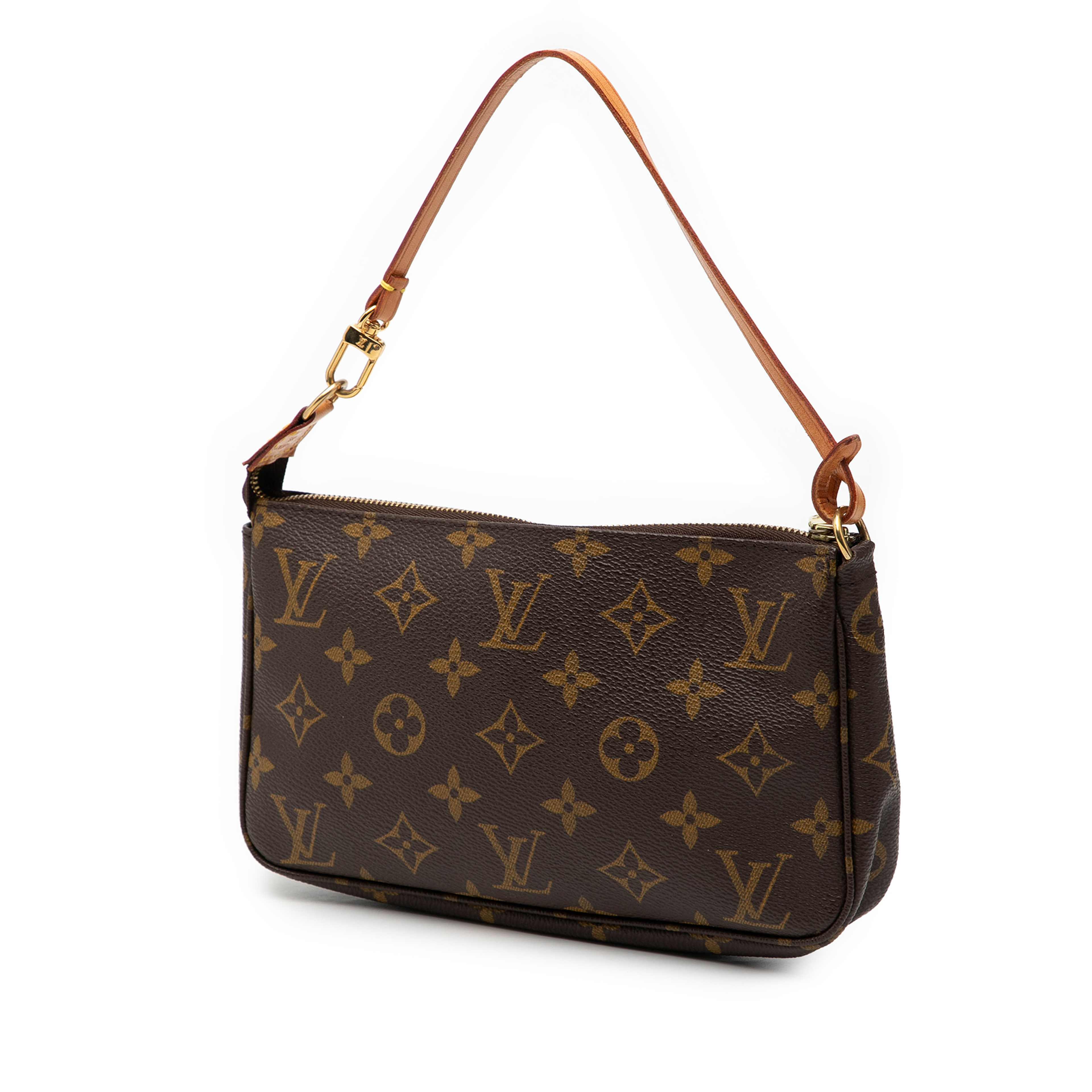 Louis Vuitton Monogram Pochette Accessoires, från Luxclusif, i färgen brown. Klicka för att öppna bilden i stort format