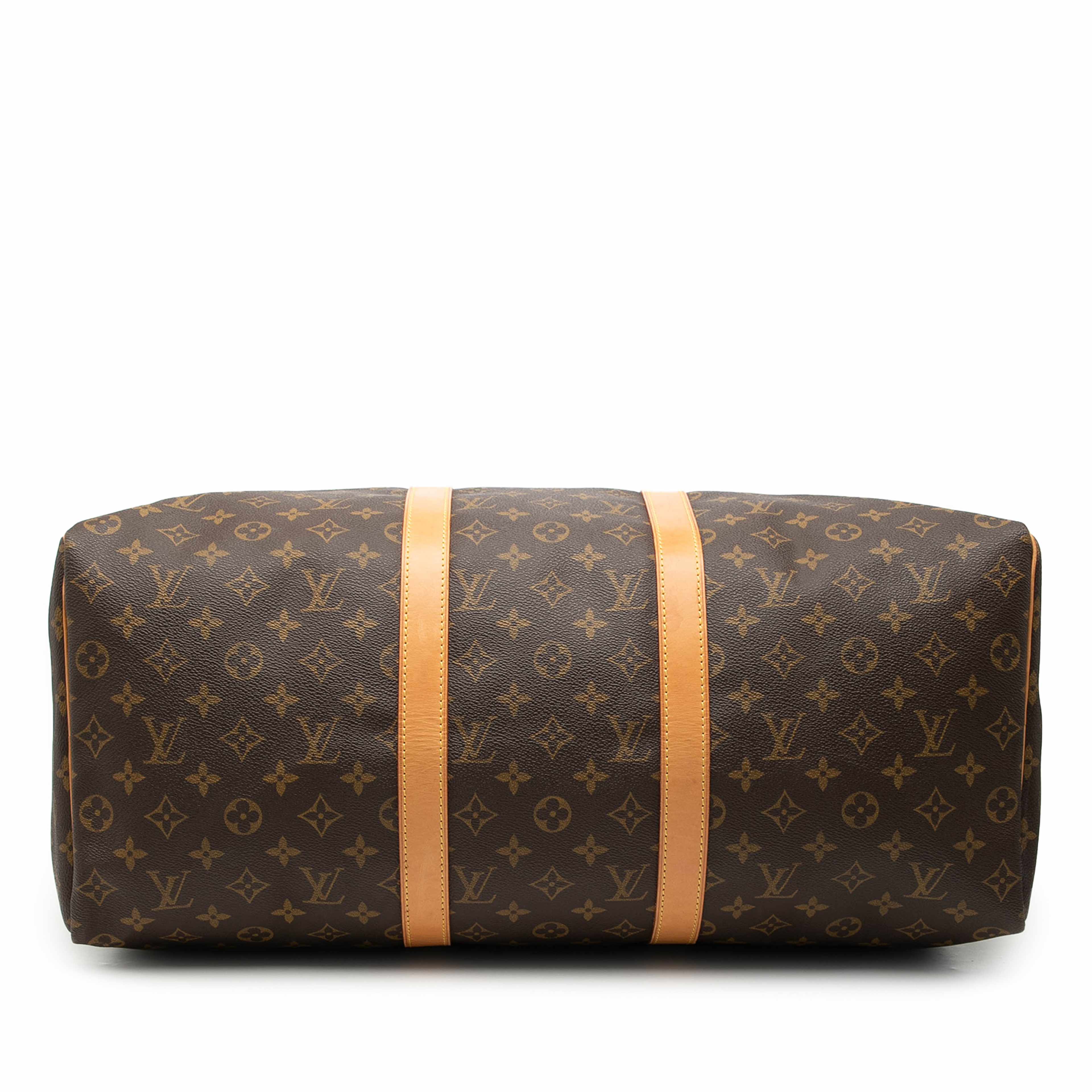 Louis Vuitton Monogram Keepall 50, från Luxclusif, i färgen brown. Klicka för att öppna bilden i stort format