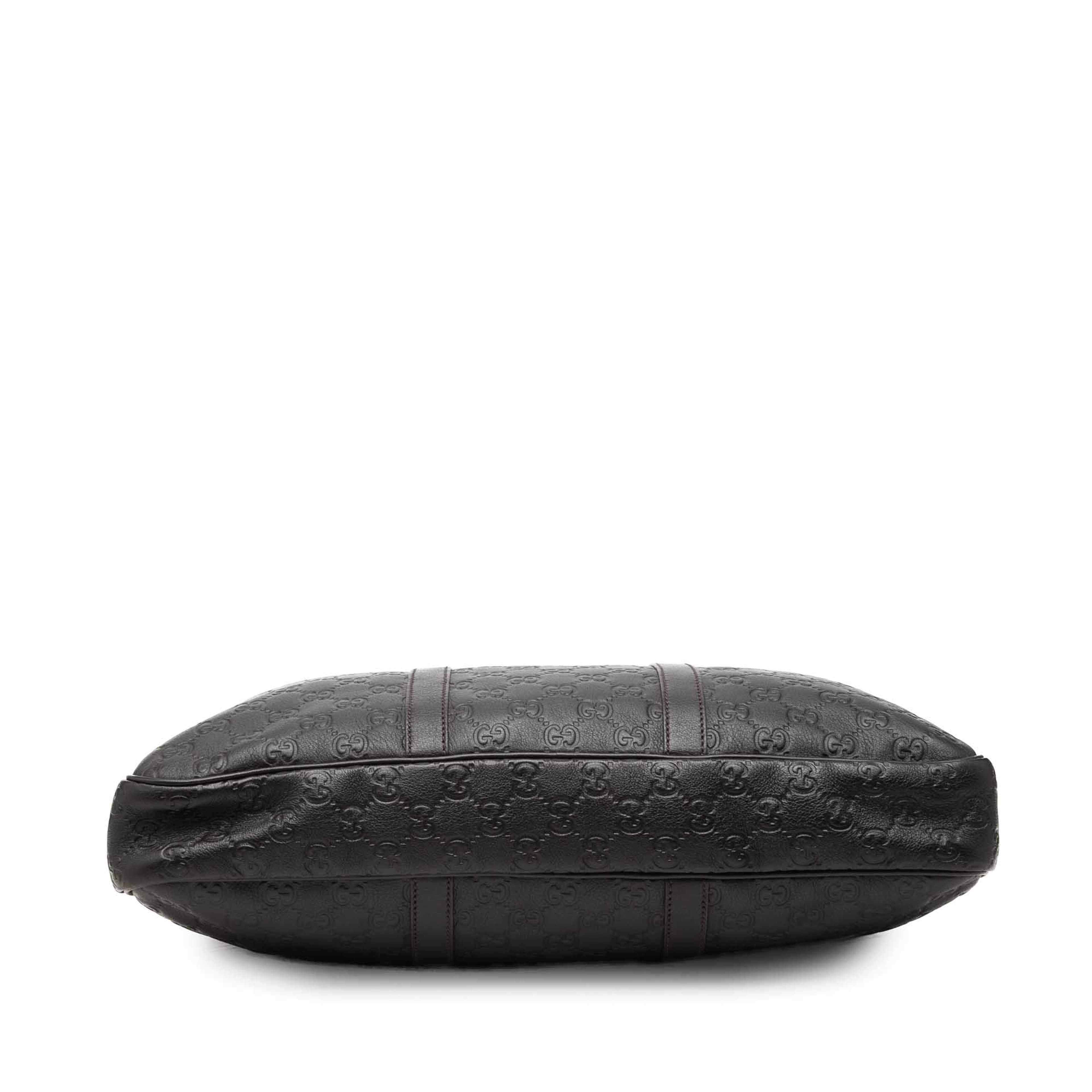 Gucci Guccissima Business Bag, från Luxclusif, i färgen brun. Klicka för att öppna bilden i stort format