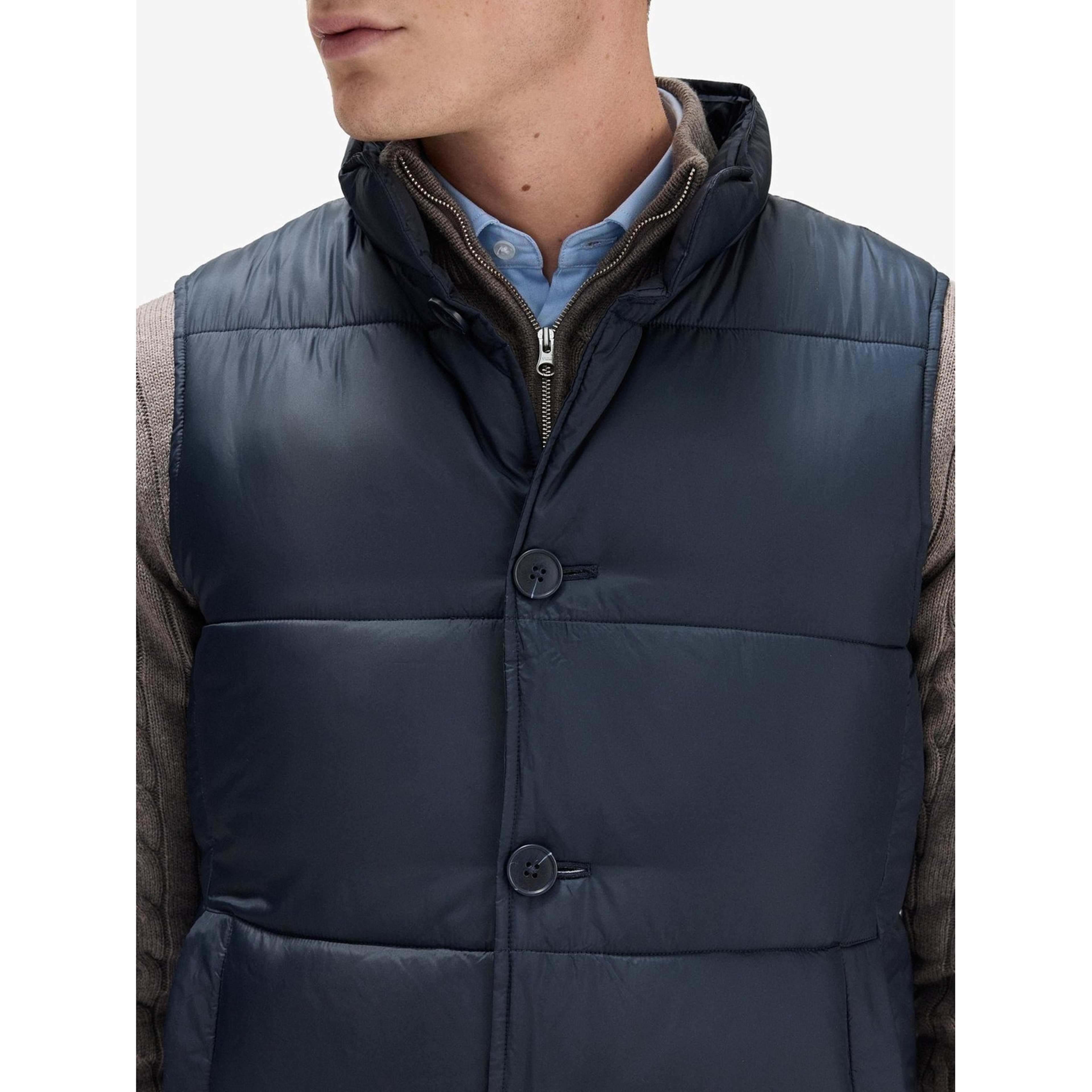 Navy Blue Puffer Vest Porto