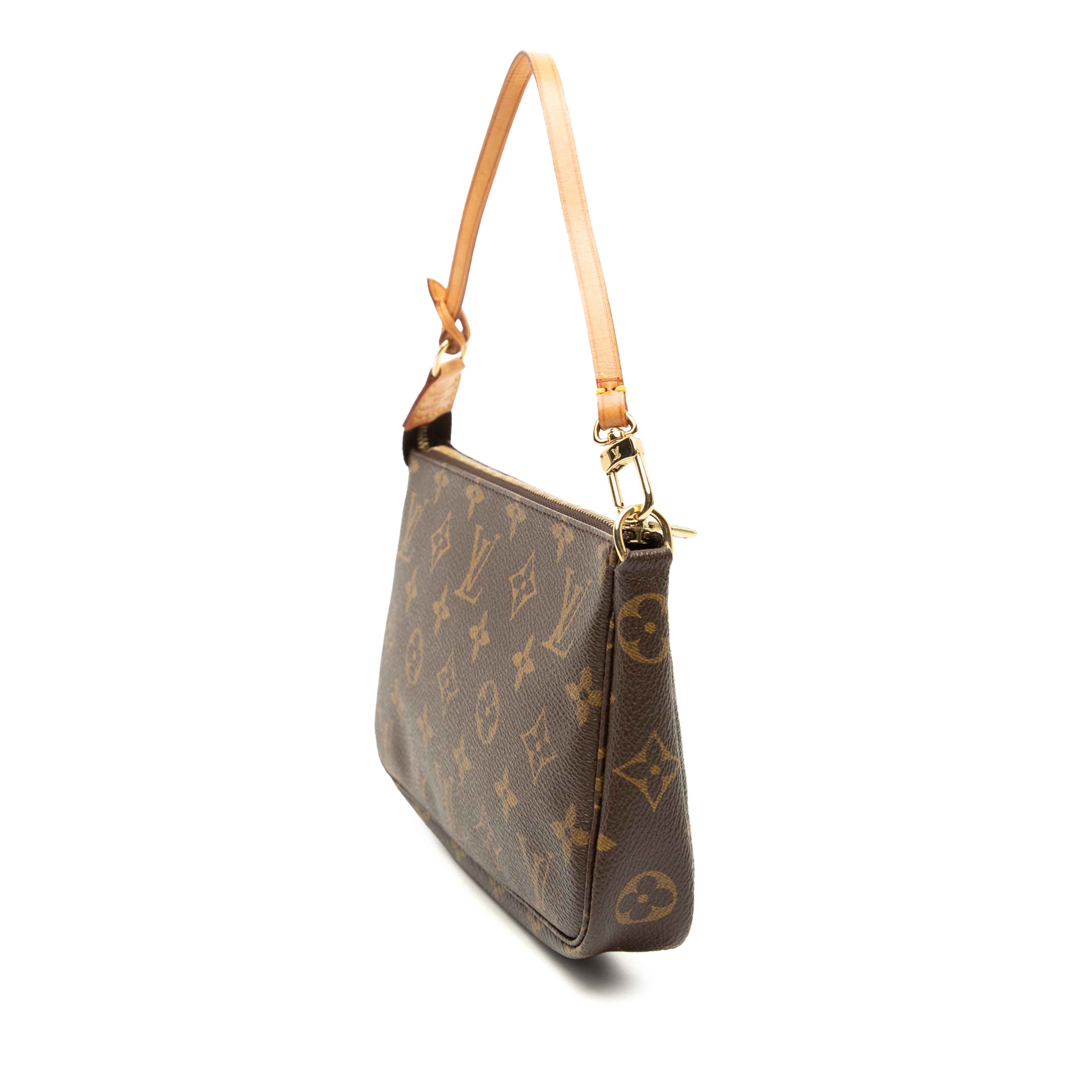 Louis Vuitton Monogram Pochette Accessoires, från Luxclusif, i färgen brown. Klicka för att öppna bilden i stort format