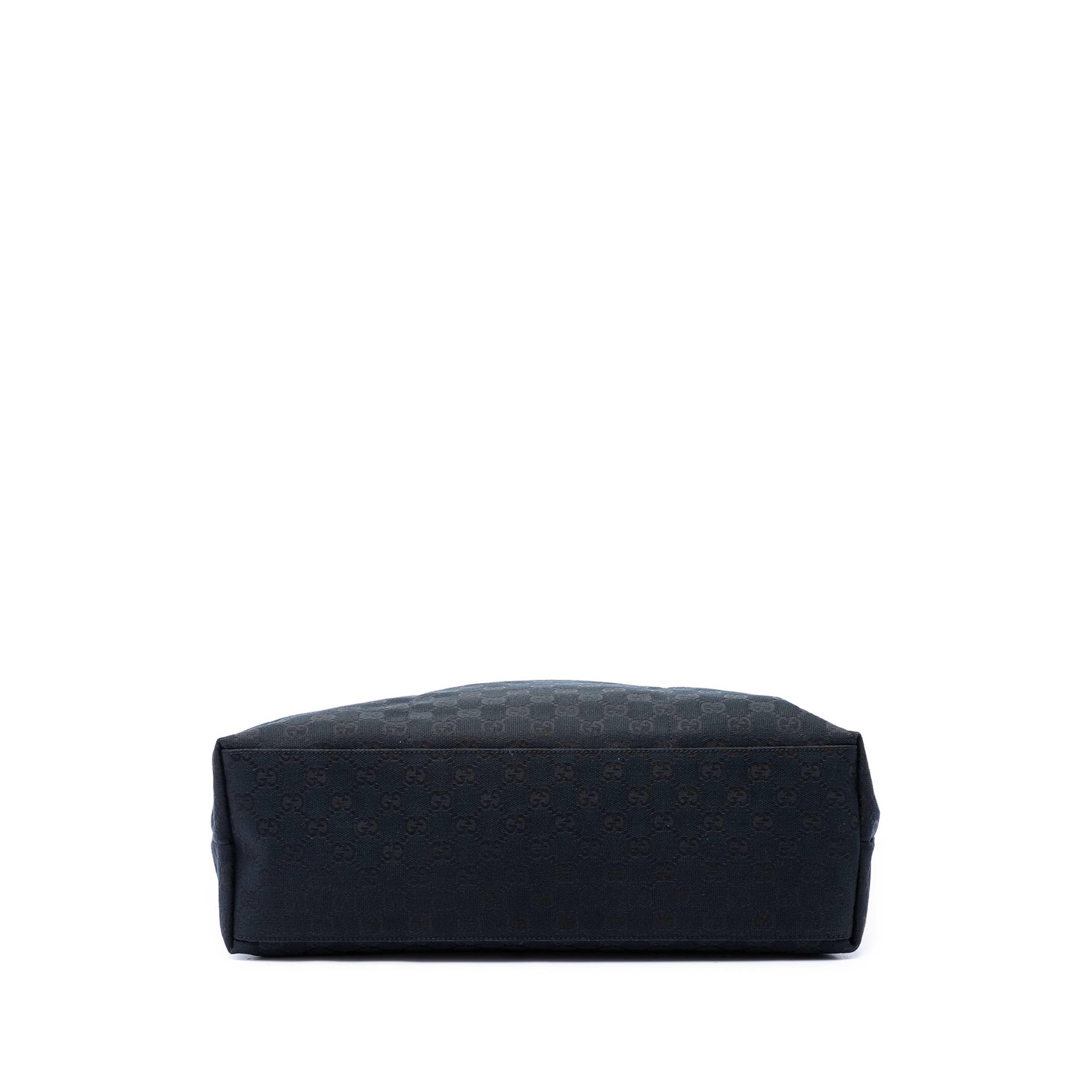 Gucci Gg Canvas Web Tote, från Luxclusif, i färgen blå. Klicka för att öppna bilden i stort format