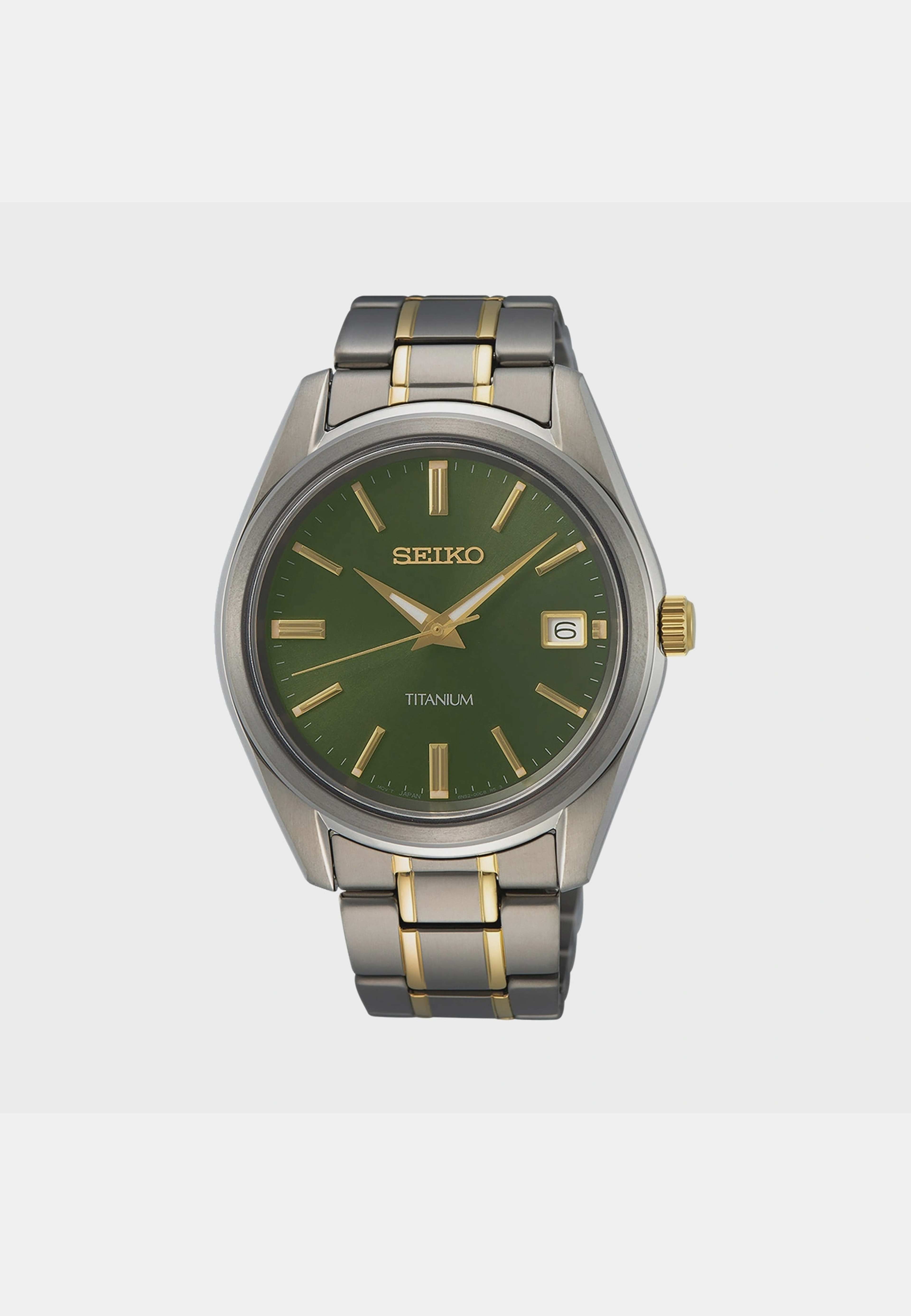 Seiko Classic Grön/stål, Stållänk - Sur377p1, från Seiko, i färgen 1. Klicka för att öppna bilden i stort format