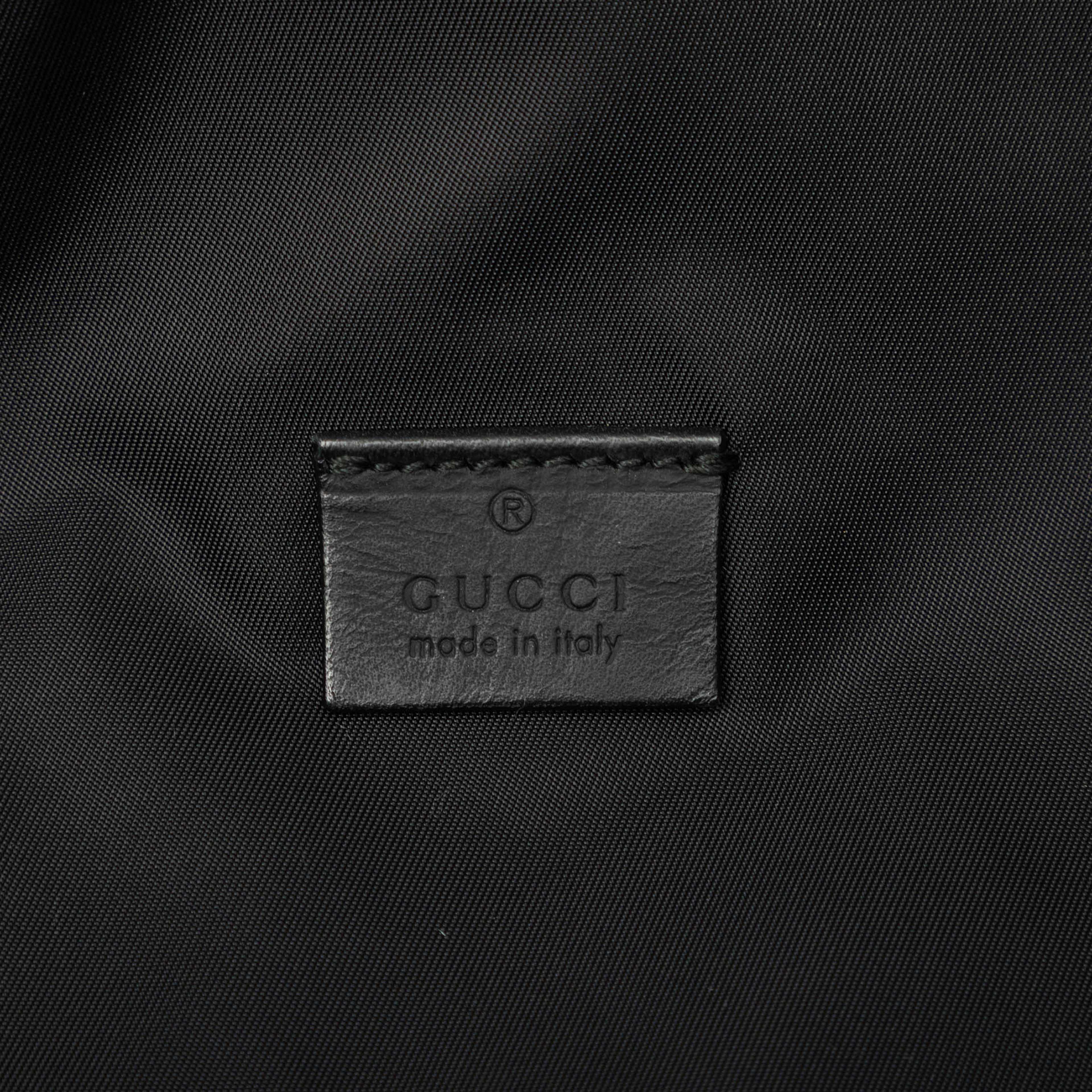 Gucci Guccissima Web Belt Bag, från Luxclusif, i färgen svart. Klicka för att öppna bilden i stort format