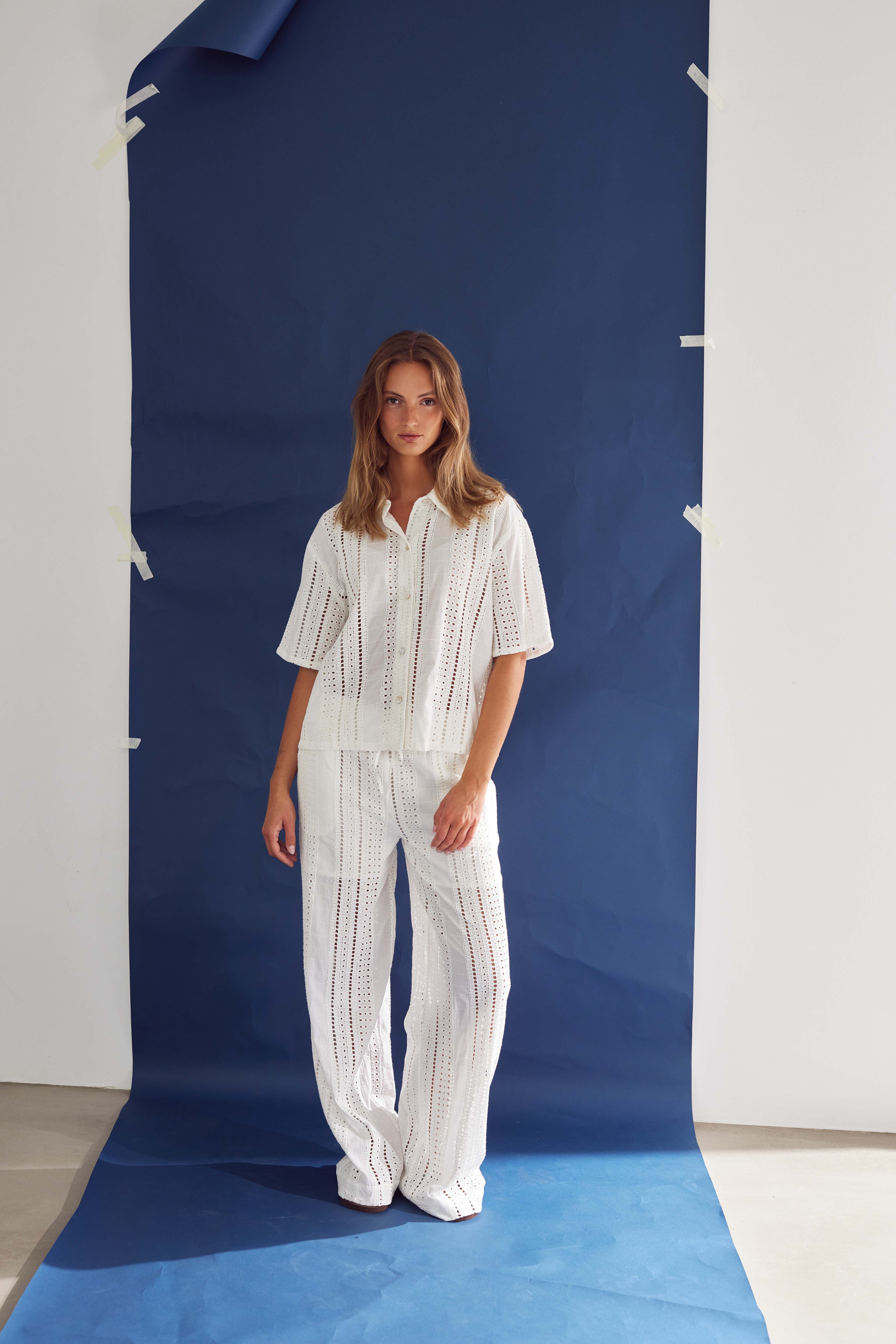Kimona Pants - White