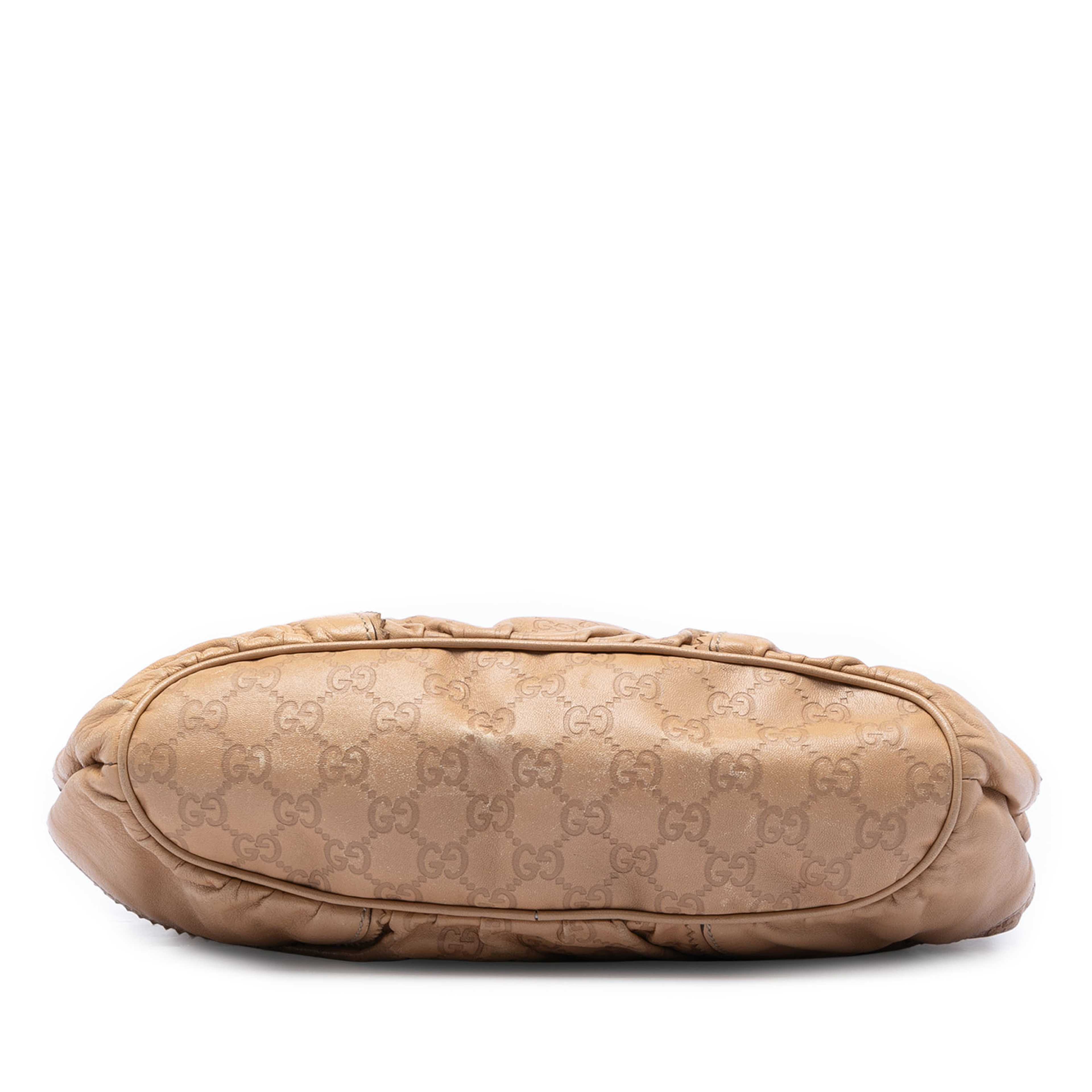 Gucci Small Guccissima Tribeca Tote, från Luxclusif, i färgen brown. Klicka för att öppna bilden i stort format